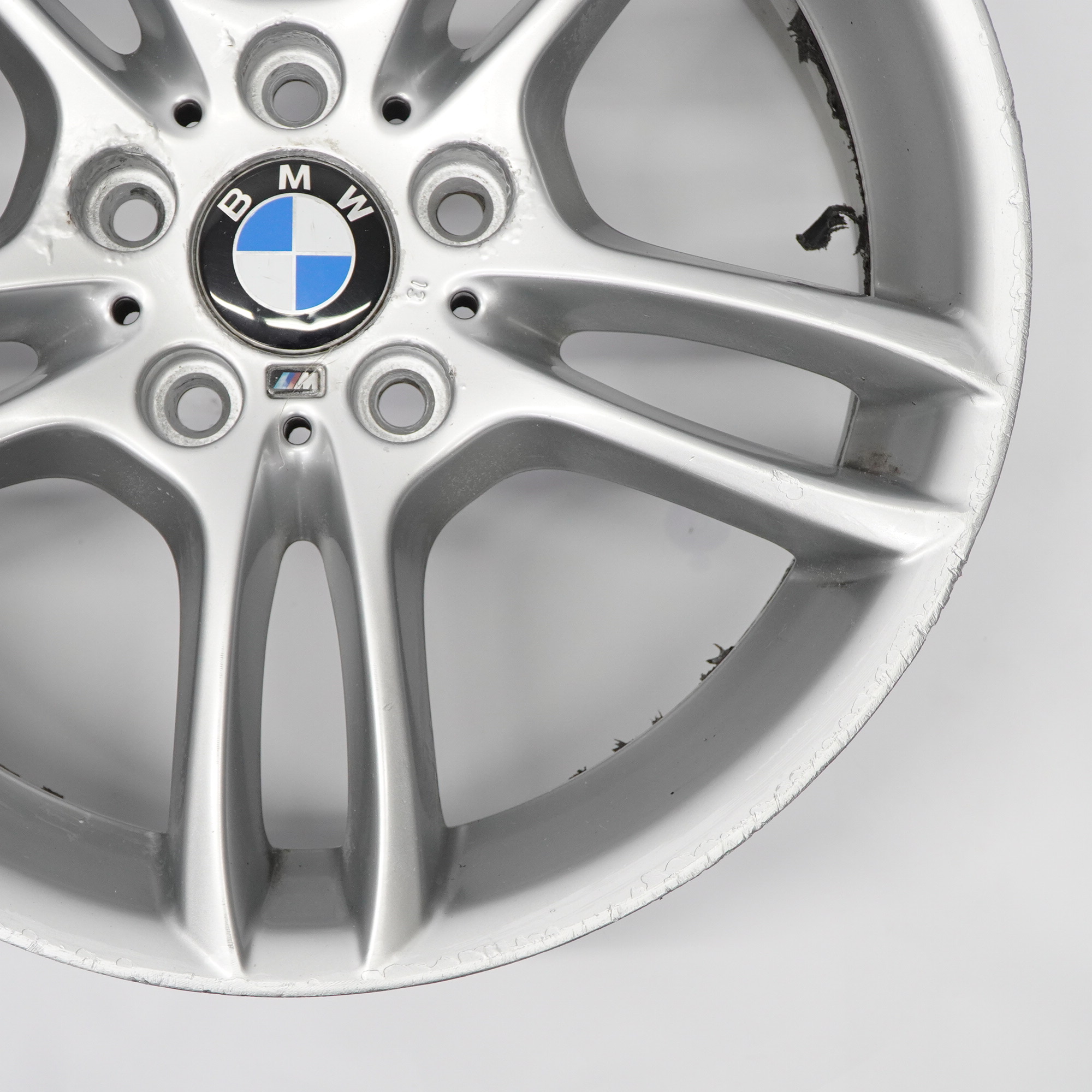 BMW E81 E87 Silver Front Alloy Wheel Rim 18" 7,5J M Double Spoke 261 7891050