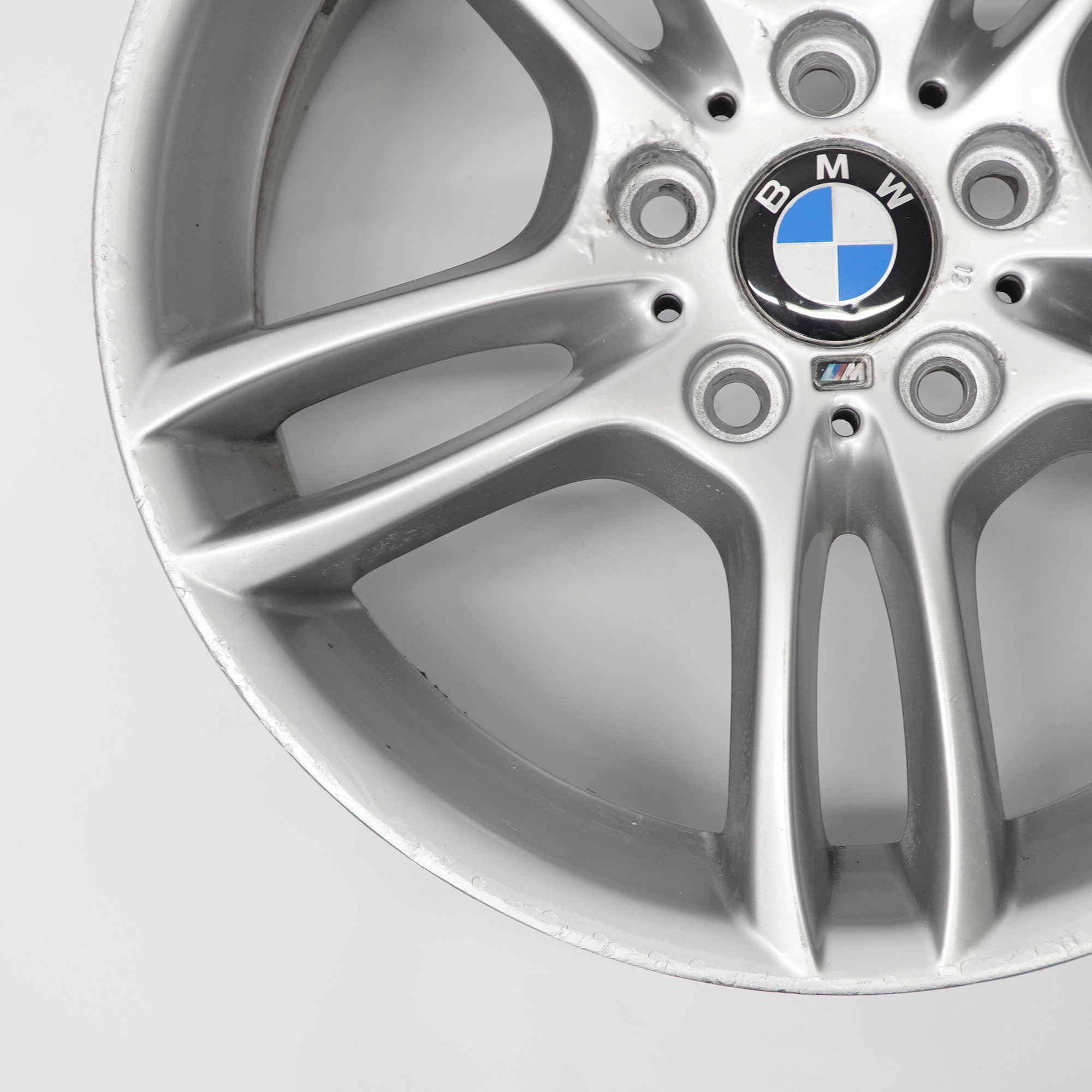 BMW E81 E87 Silver Front Alloy Wheel Rim 18" 7,5J M Double Spoke 261 7891050