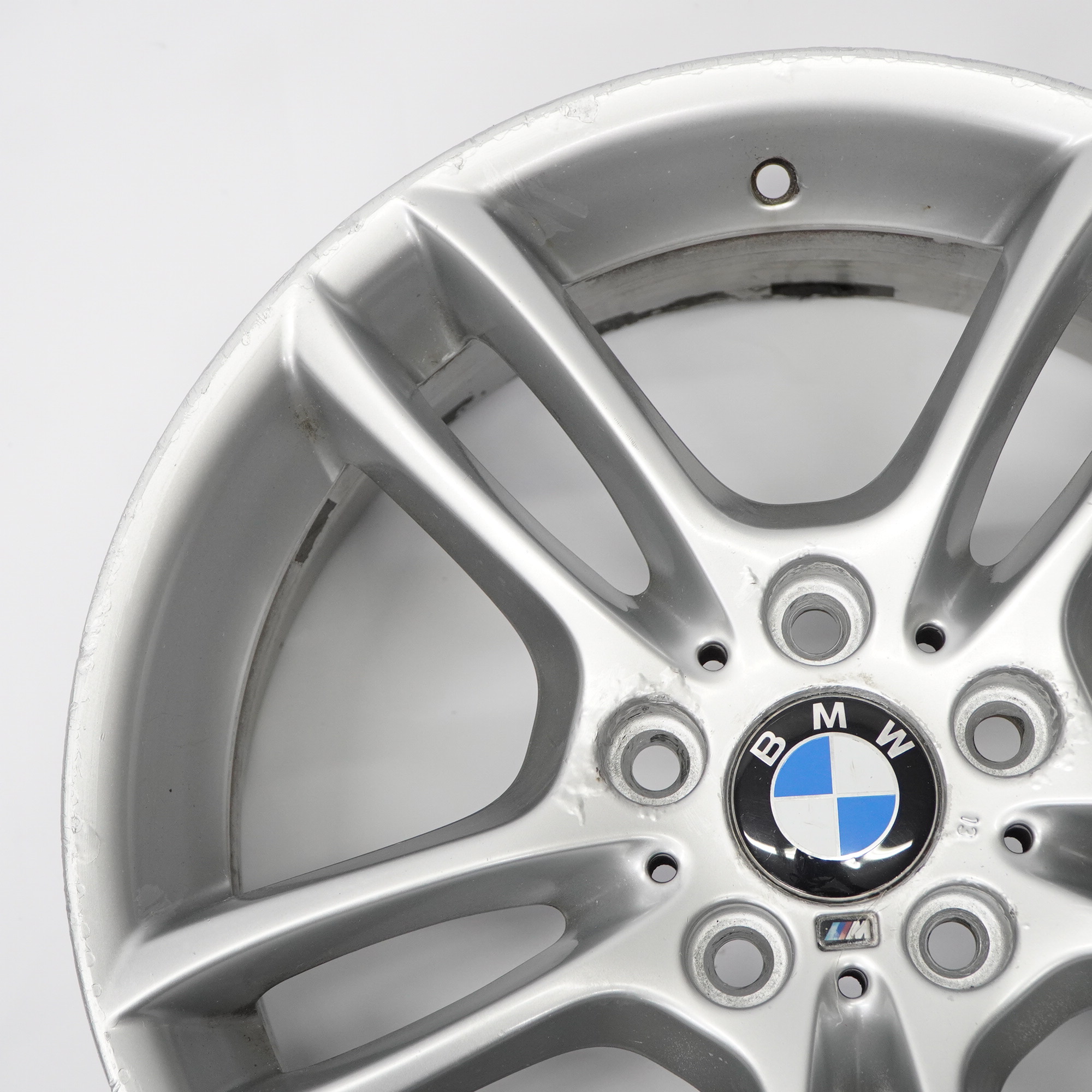 BMW E81 E87 Silver Front Alloy Wheel Rim 18" 7,5J M Double Spoke 261 7891050