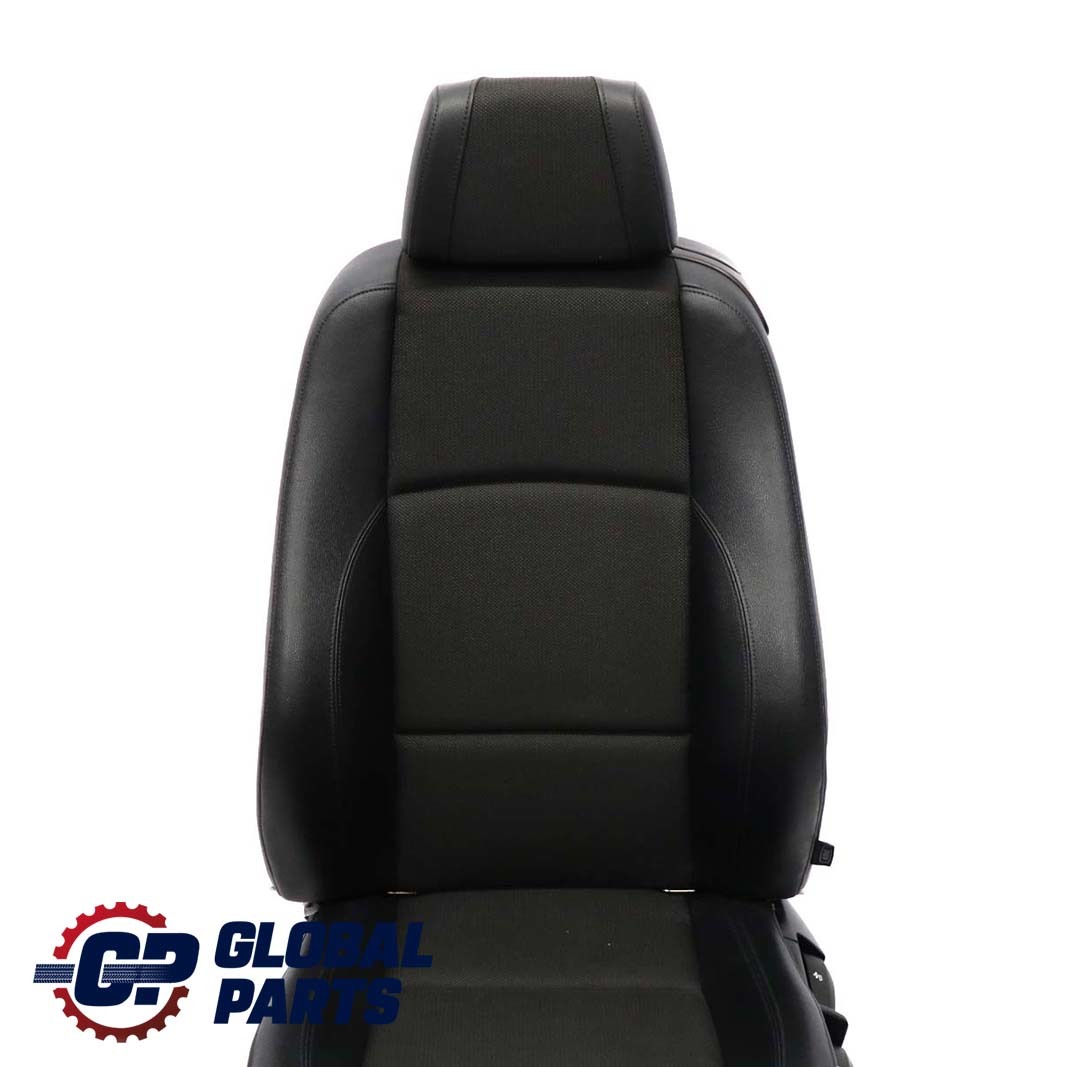 BMW E88 Convertible M Sport Front Left N/S Seat Black Cloth/Imitation Leather 