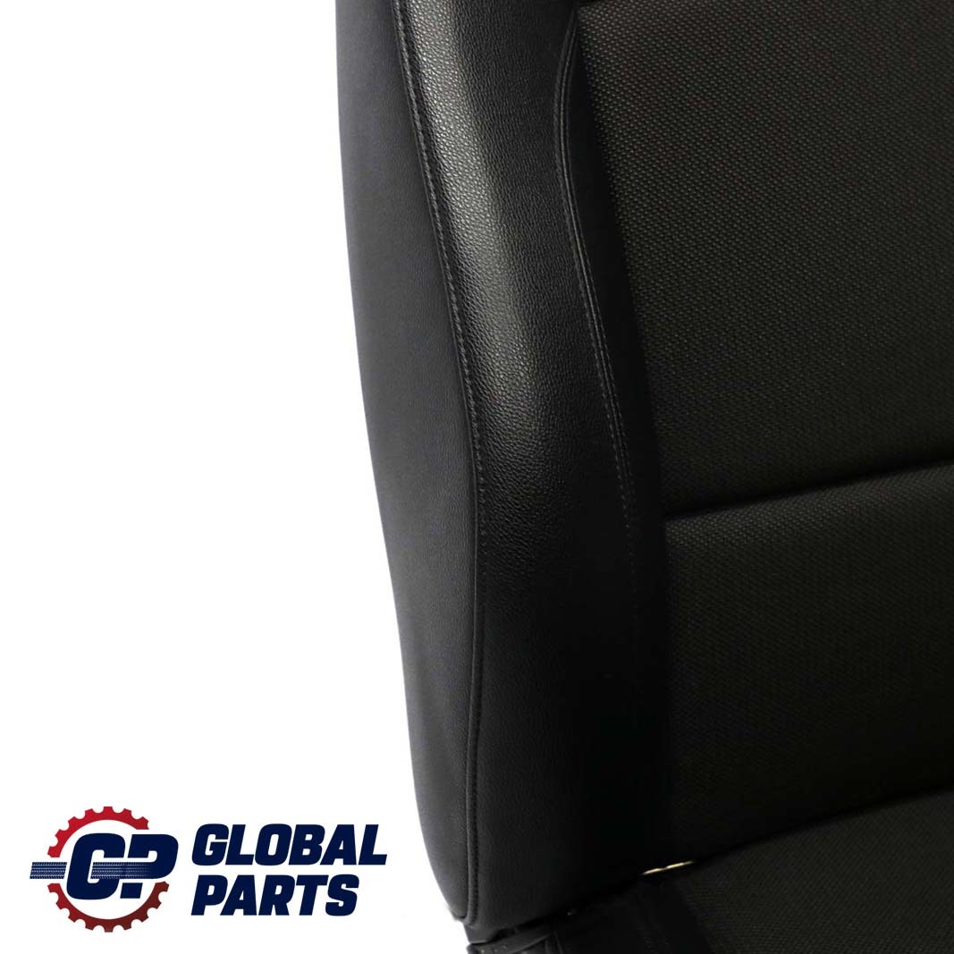 BMW E88 Convertible M Sport Front Left N/S Seat Black Cloth/Imitation Leather 