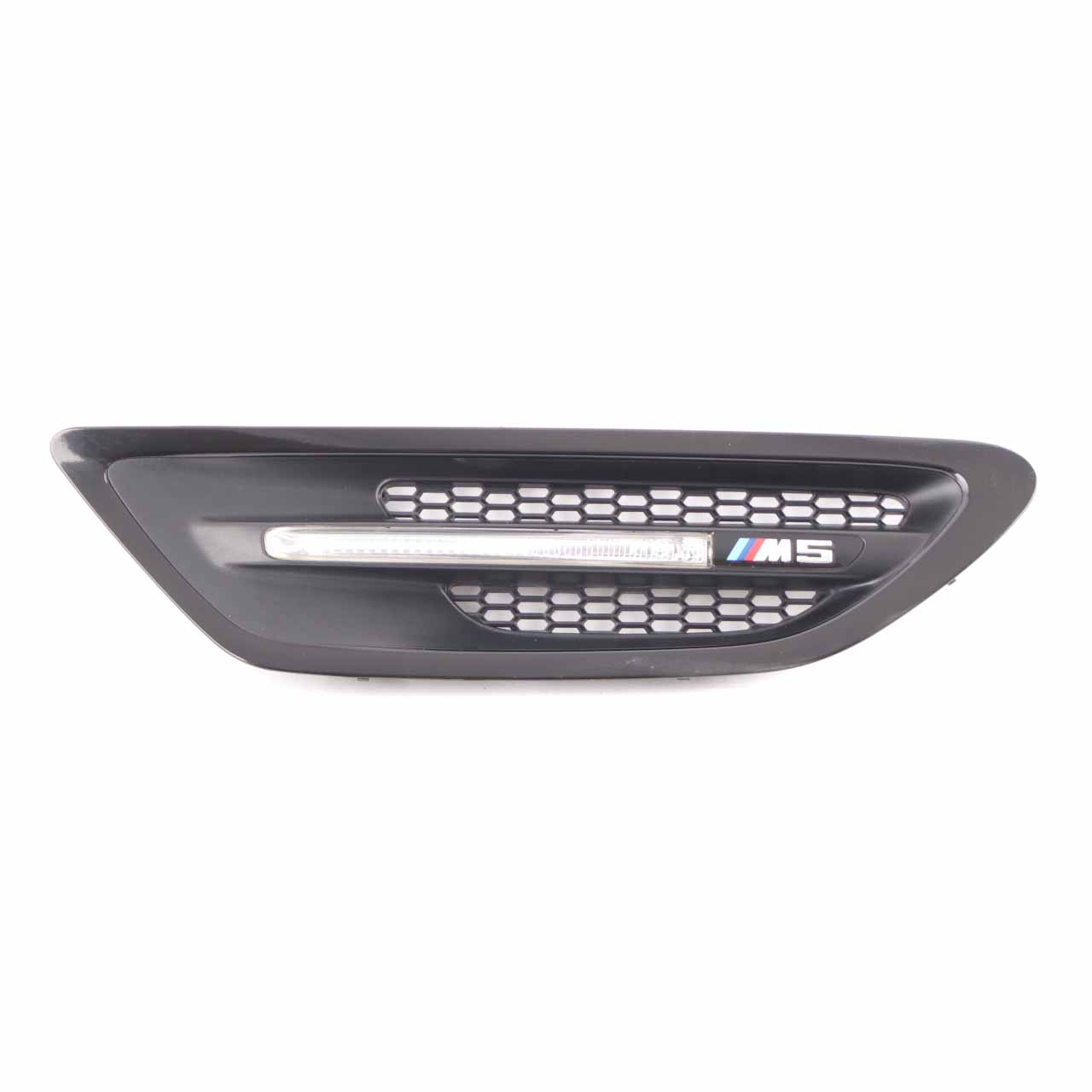 BMW F10 M5 Grille Side Panel Fender Indicator Vent Front Right O/S Black 7903880