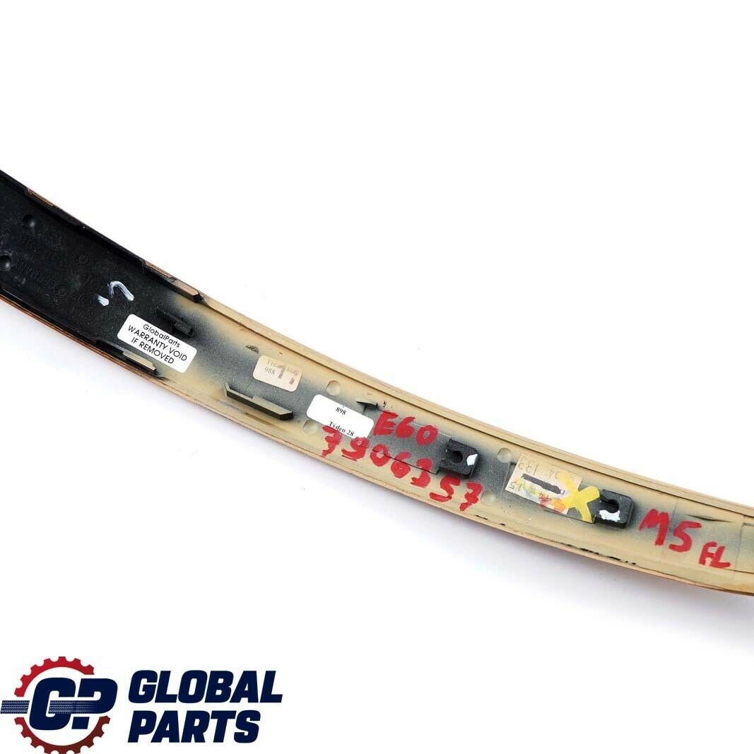 BMW 5 Series E60 M5 Handle Trim Strip Front Left N/S Wood Carrara 7906357