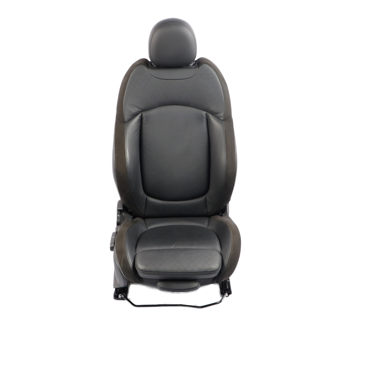 Mini F60 Front Seat Right O/S Sport Heated Leather Cross Punch Carbon Black