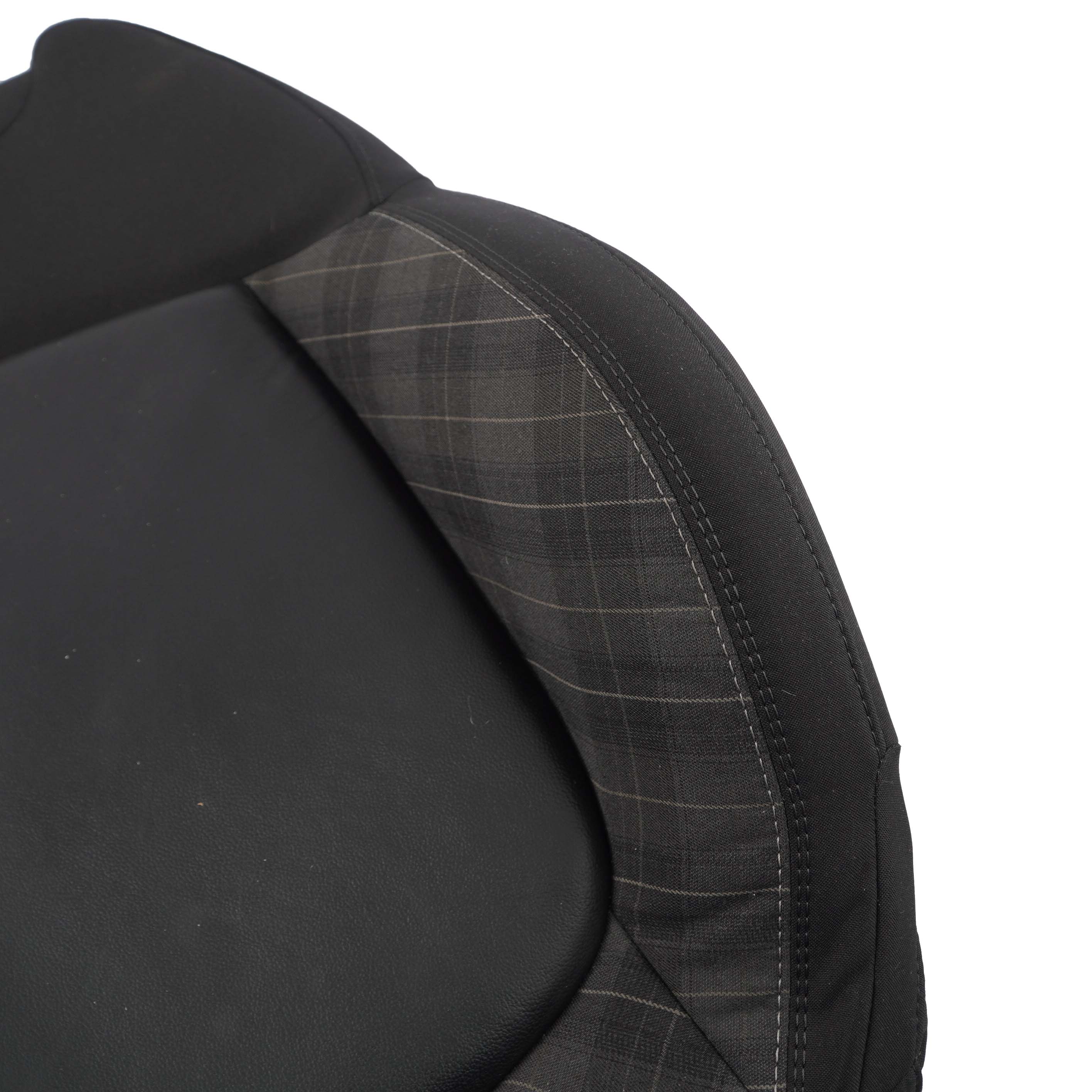 Mini F56 Front Right Sport Seat O/S Backrest Cloth Fabric Diamond Carbon Black