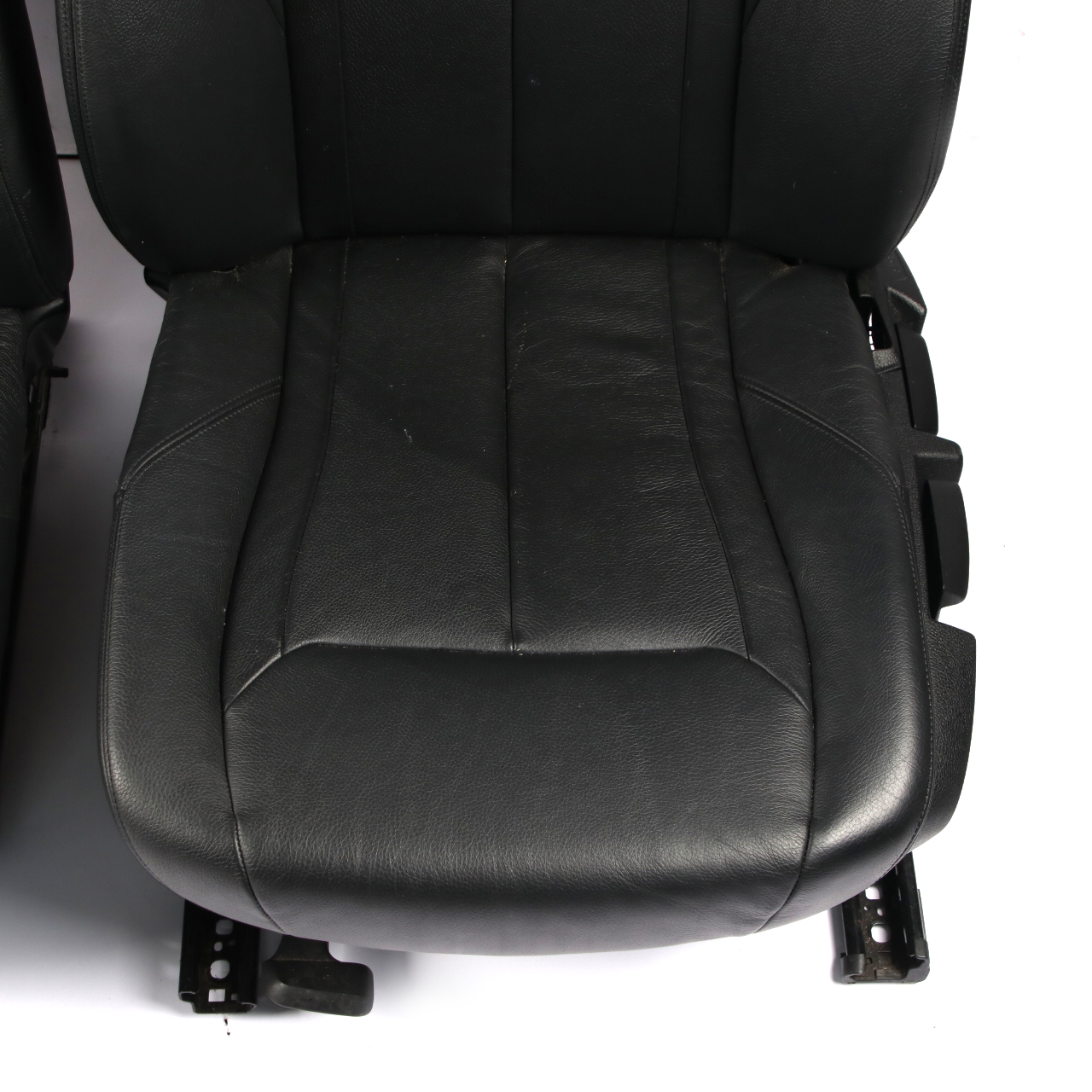 BMW F30 Leather Seats Black / Exclusive Seam Front Rear Seat Set with Door Cards