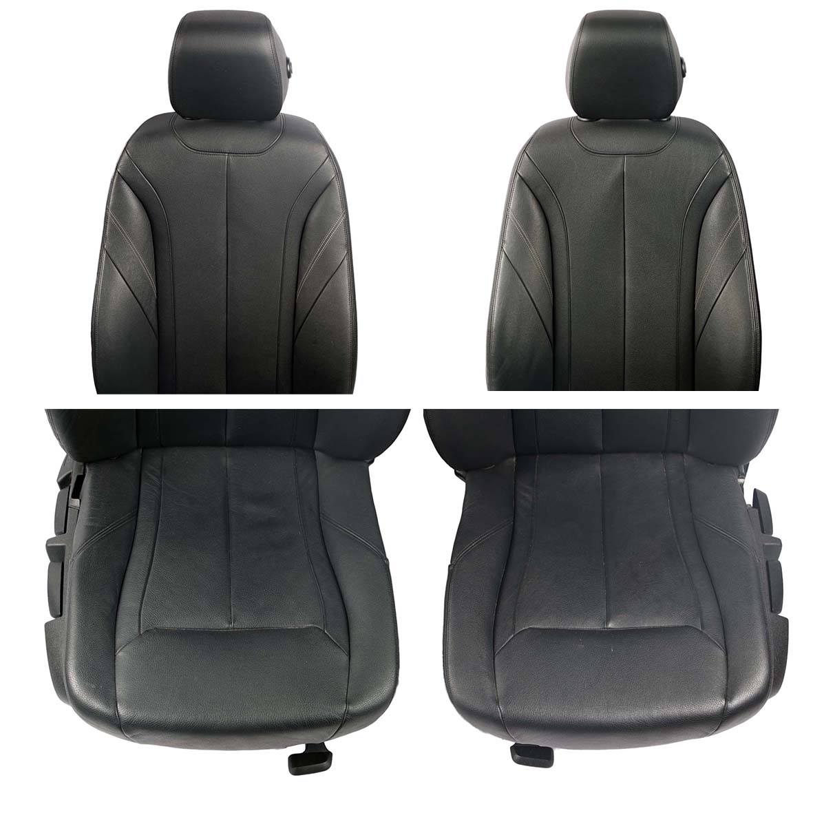 BMW F31 Leather Seats Heated Black / Exclusive Seam Seats Front Rear Seat Set