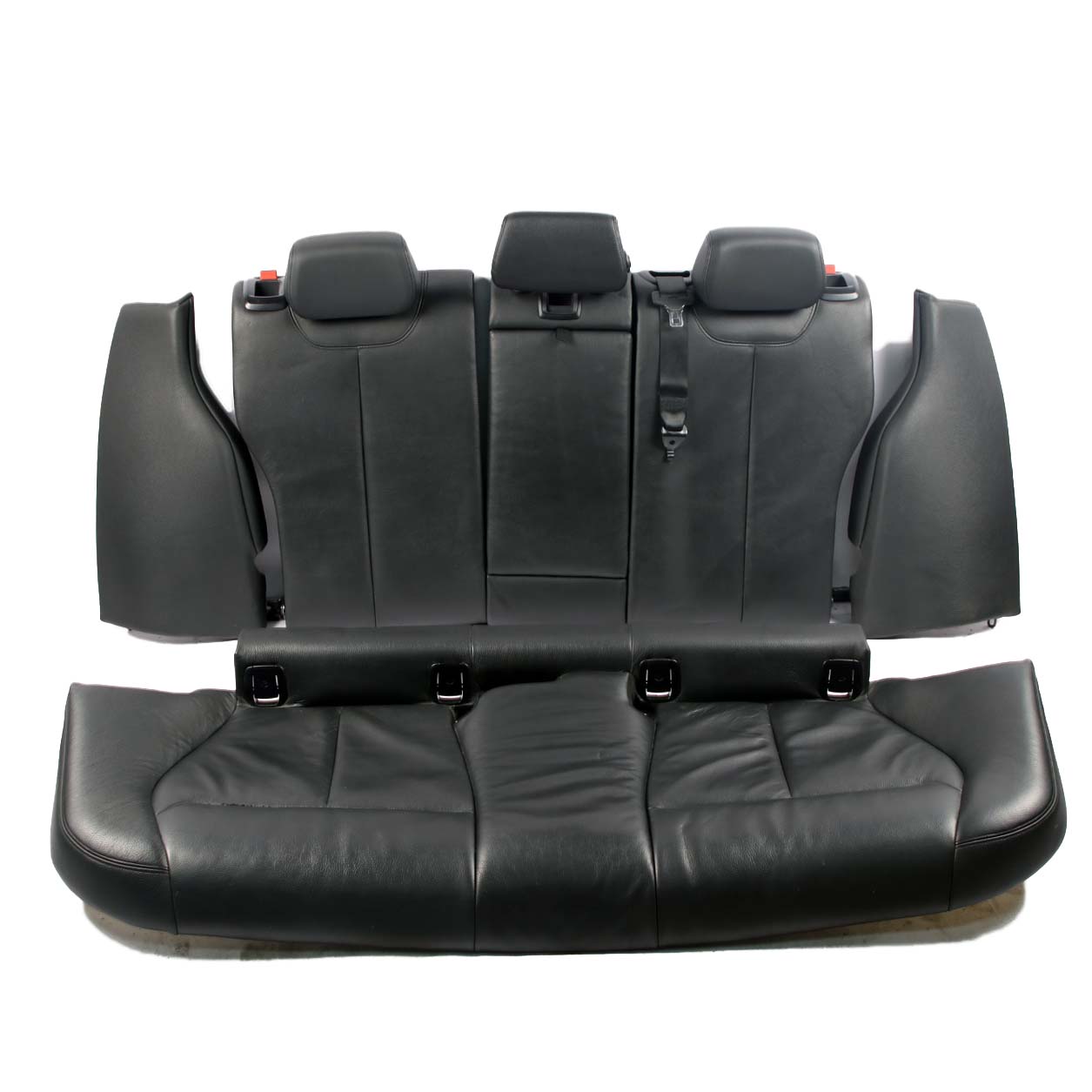 BMW F31 Leather Seats Heated Black / Exclusive Seam Seats Front Rear Seat Set