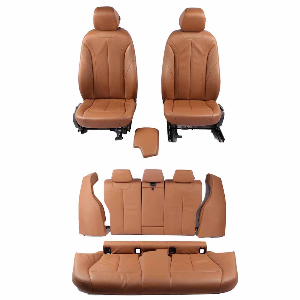 Leather Seats BMW F30 Saloon Dakota Sattel-Braun Excl. Seam Seat With Door Cards