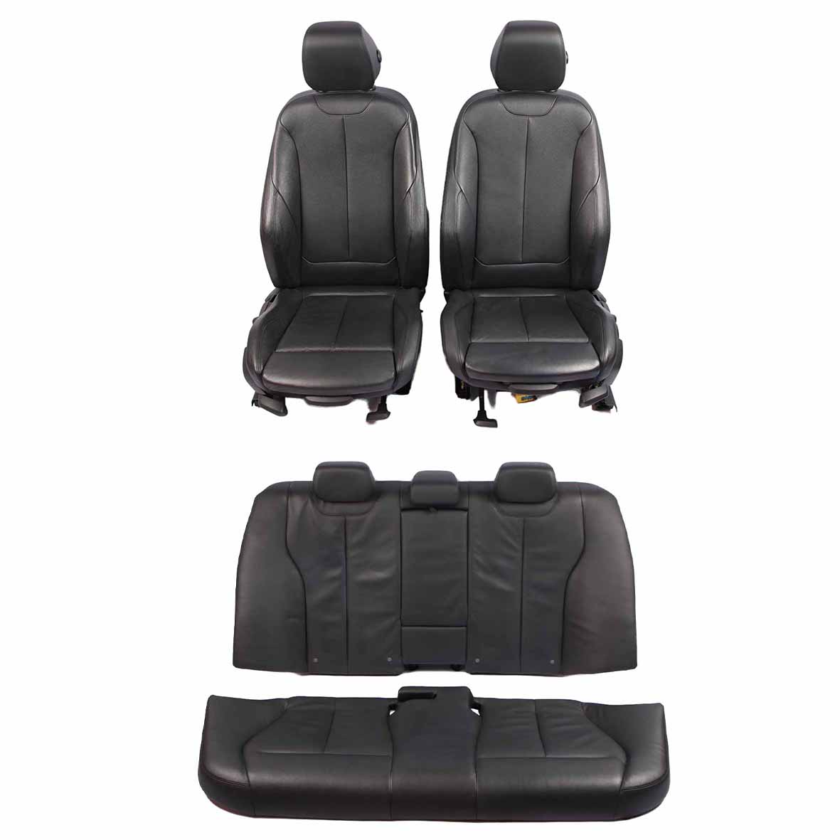 Leather Seats BMW F30 Saloon M Sport Black Interior Front Rear Seat Backrest