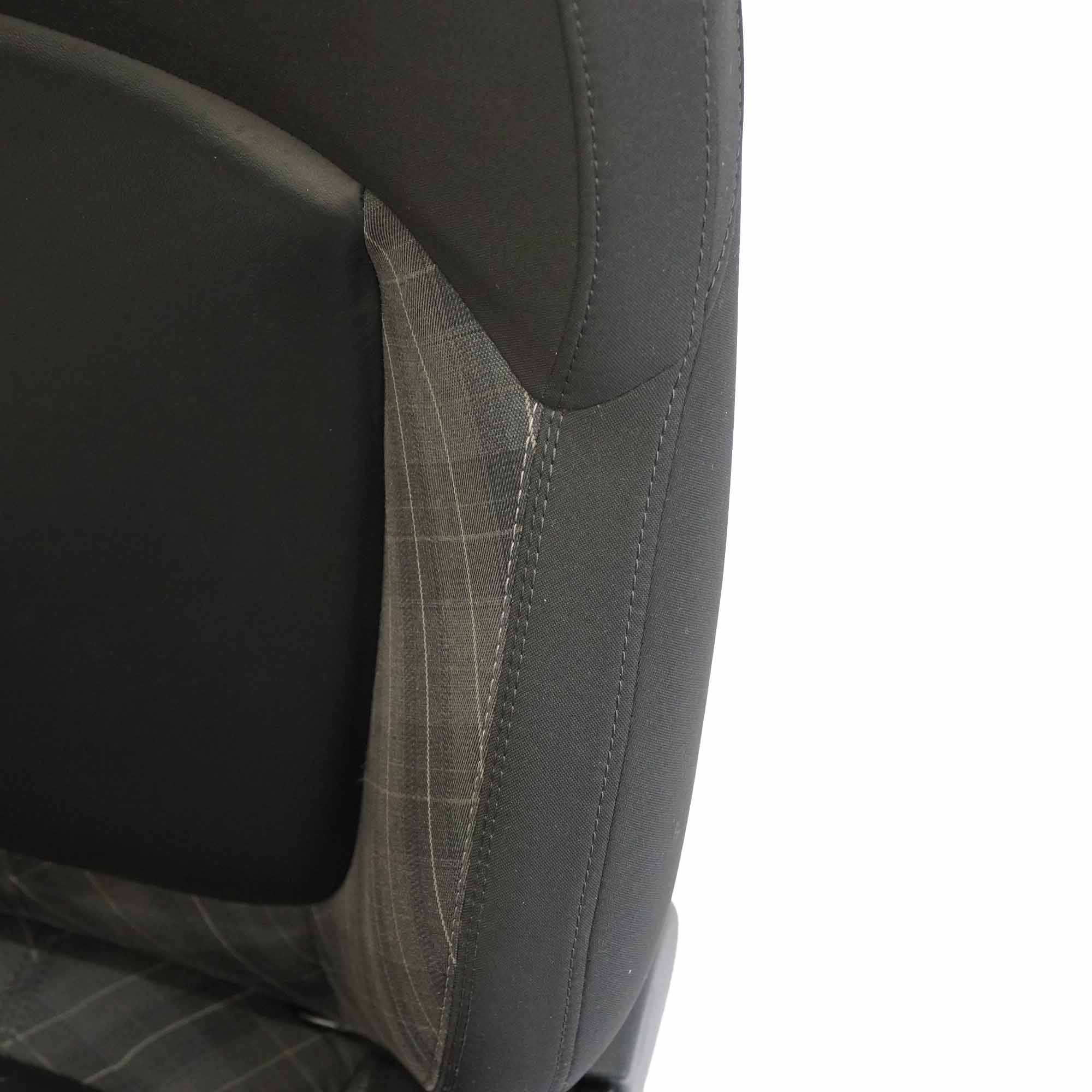 Mini F55 Front Left N/S Sport Seat Fabric / Leather Diamond Carbon Black