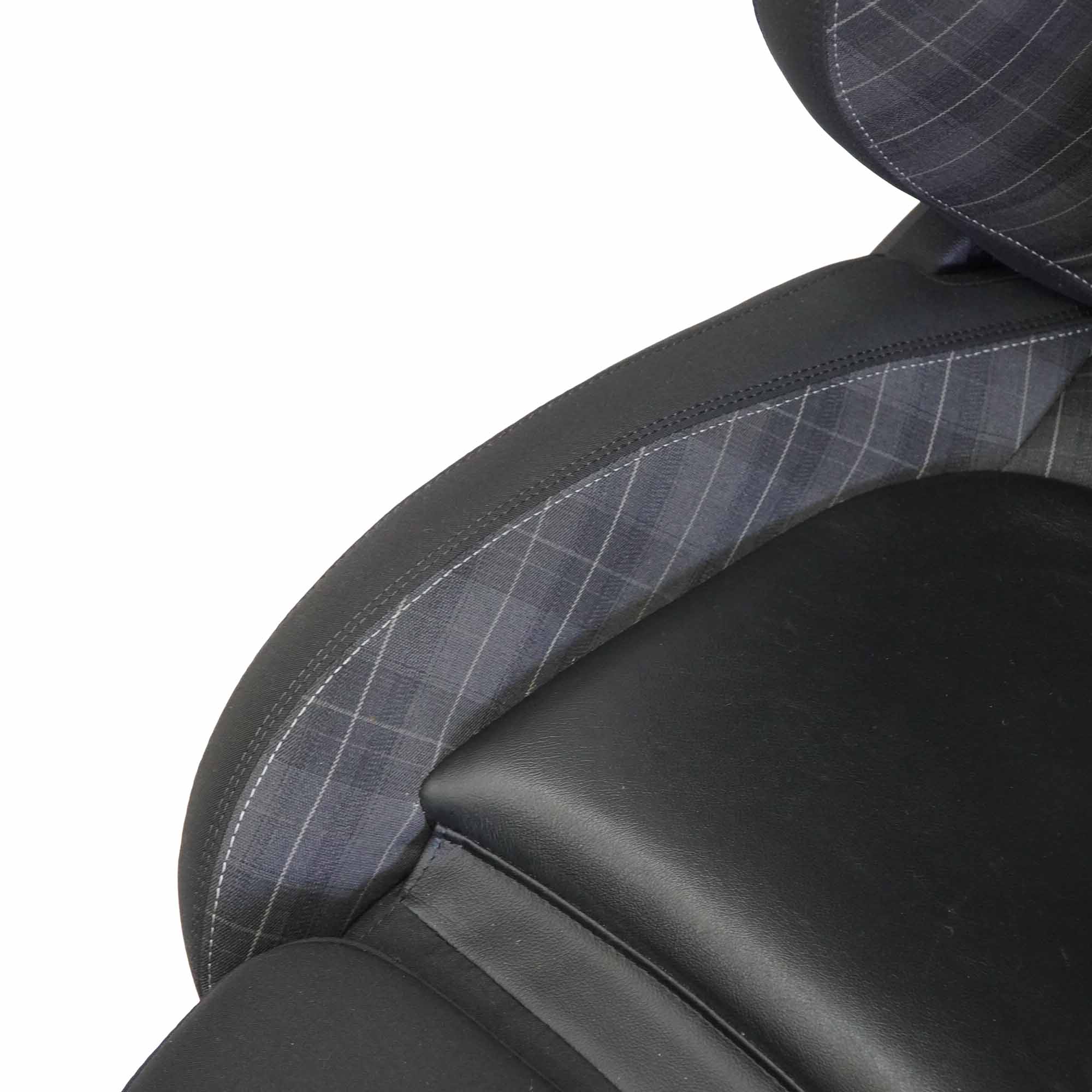 Mini F55 Front Left N/S Sport Seat Fabric / Leather Diamond Carbon Black