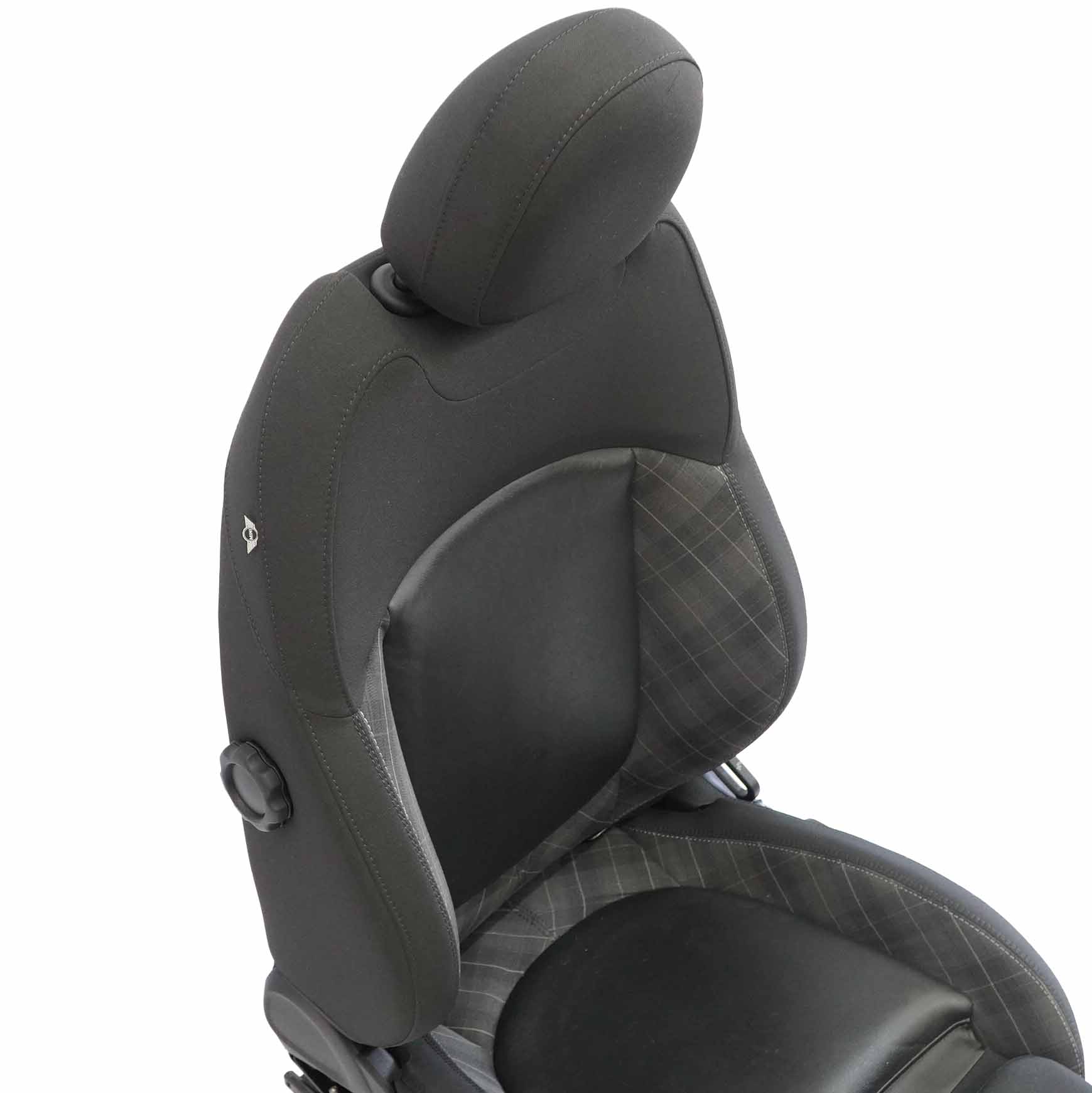 Mini F55 Front Left N/S Sport Seat Fabric / Leather Diamond Carbon Black