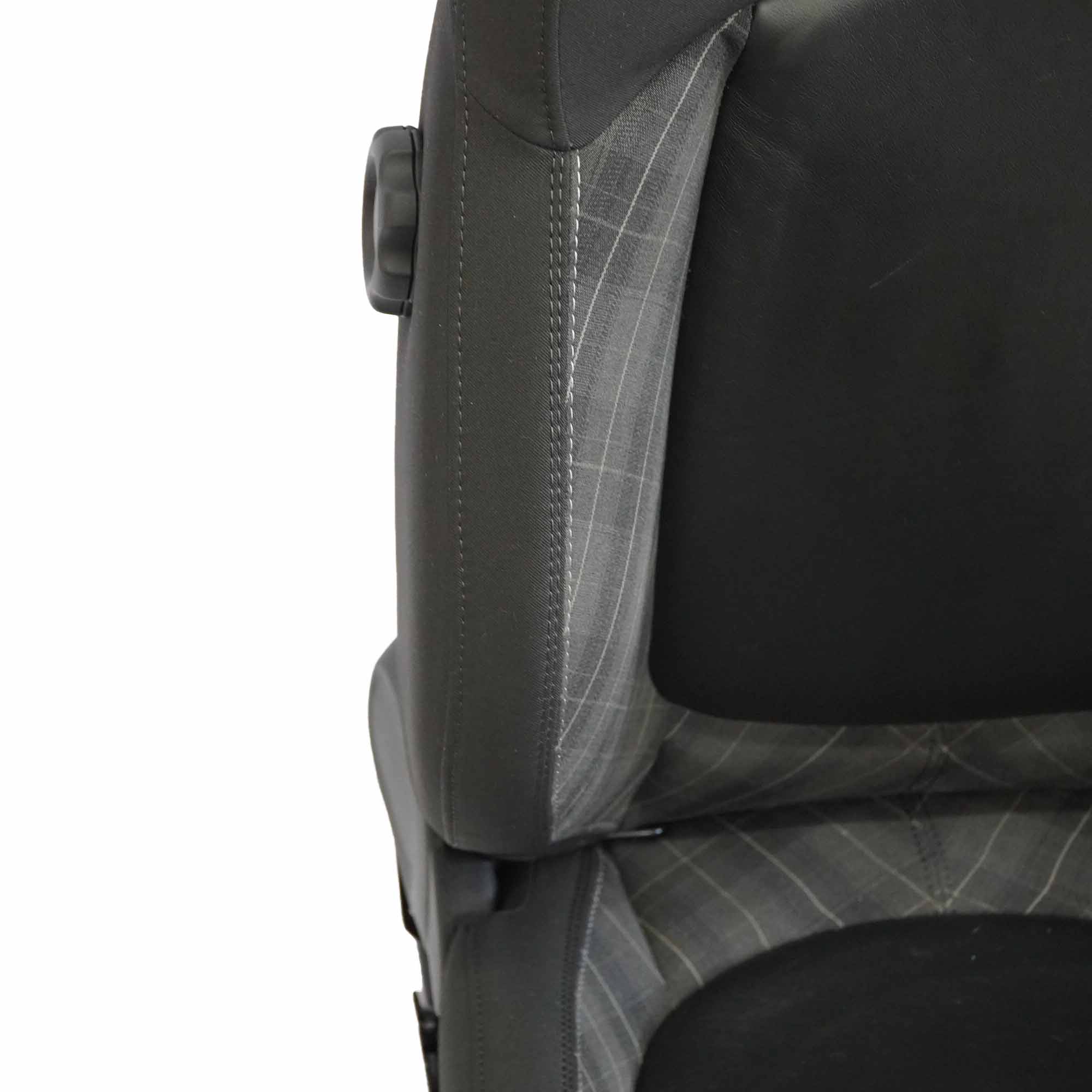 Mini F55 Front Left N/S Sport Seat Fabric / Leather Diamond Carbon Black