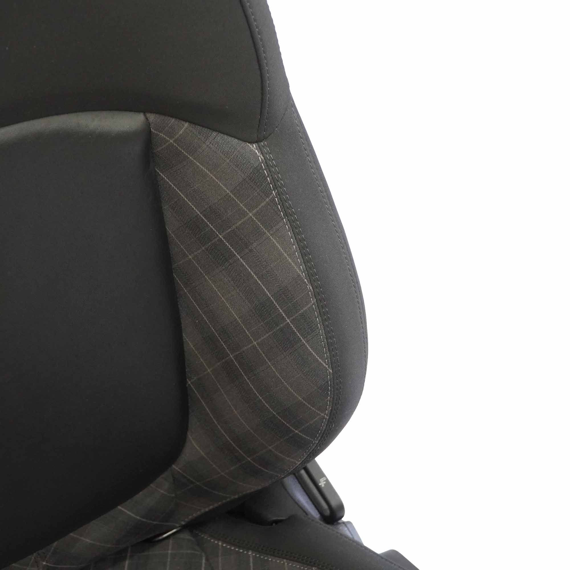 Mini F55 Front Left N/S Sport Seat Fabric / Leather Diamond Carbon Black