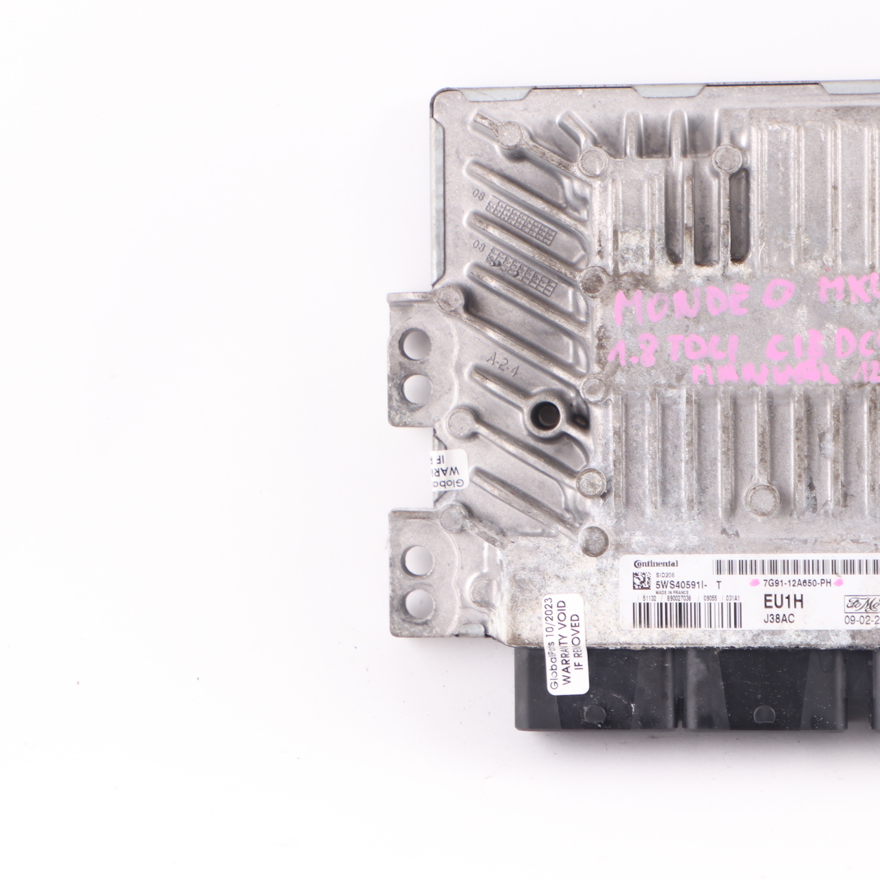 Ford Mondeo MK4 1.8 TDCI 125HP Engine Unit Module ECU 7G91-12A650-PH Manual