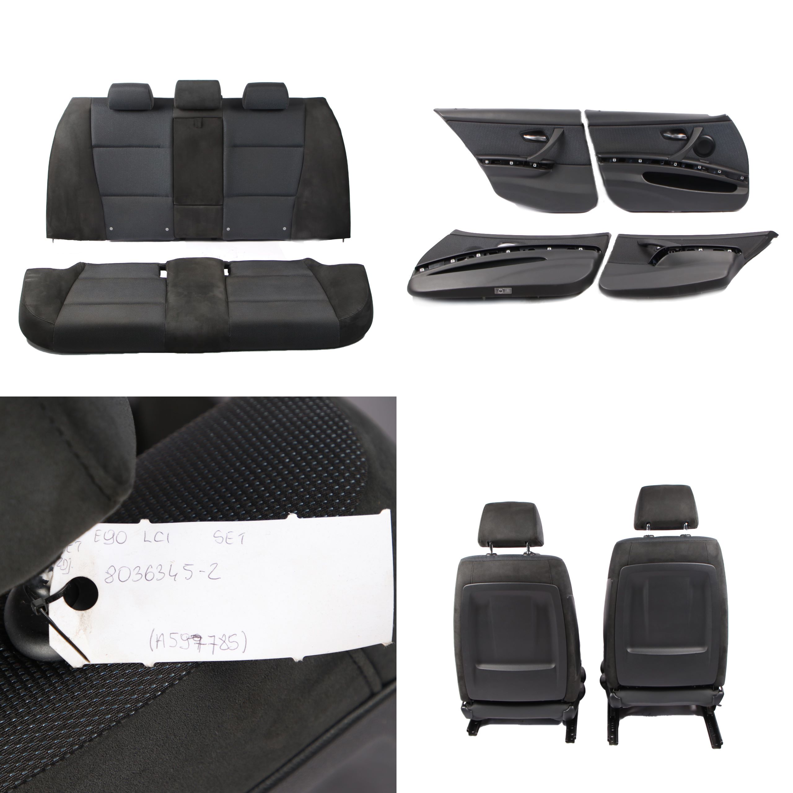 Seats BMW E90 LCI M Sport Alcantara Cloth Interior Set Seat with Door Cards