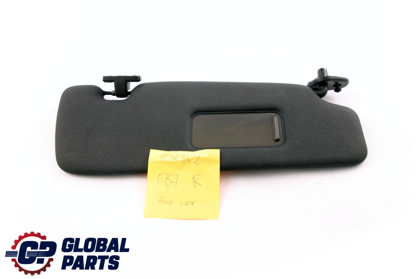 BMW 1 Series E81 E82 E87 Sun Visor With Mirror Schwarz Black Right O/S