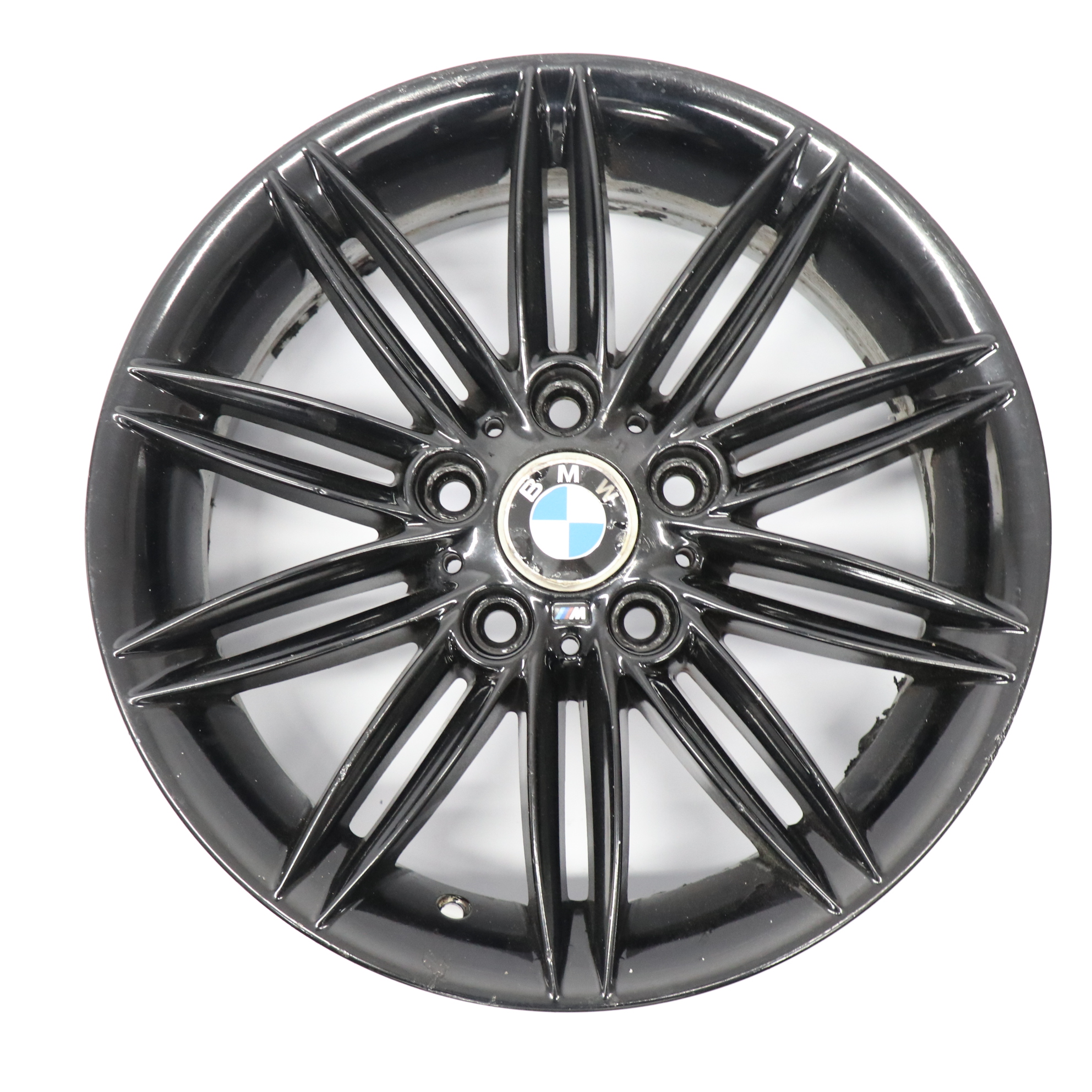 BMW E81 E82 E87 E88 Black Wheel Alloy Rim 17" 7J ET:47 M Double Spoke 207