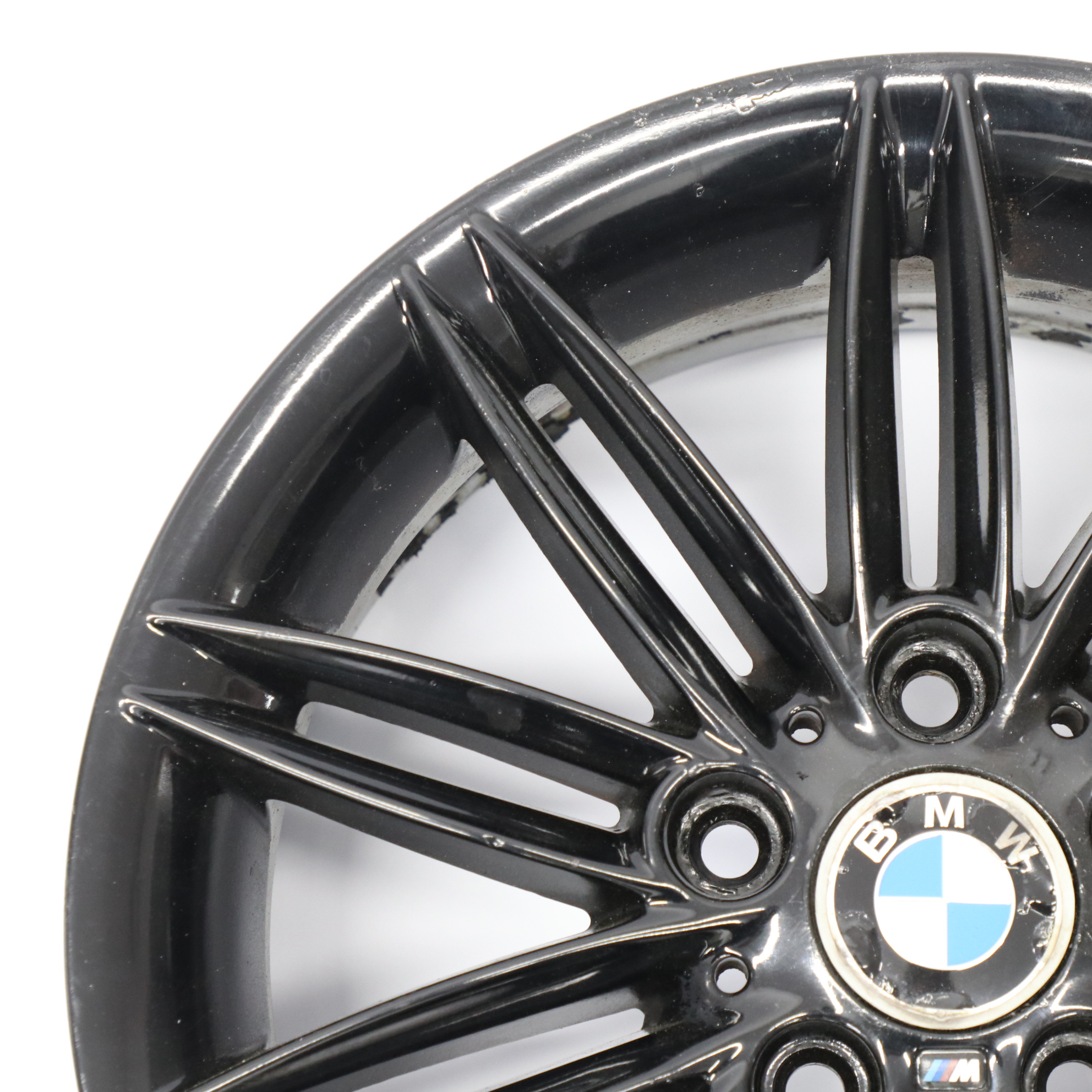 BMW E81 E82 E87 E88 Black Wheel Alloy Rim 17" 7J ET:47 M Double Spoke 207