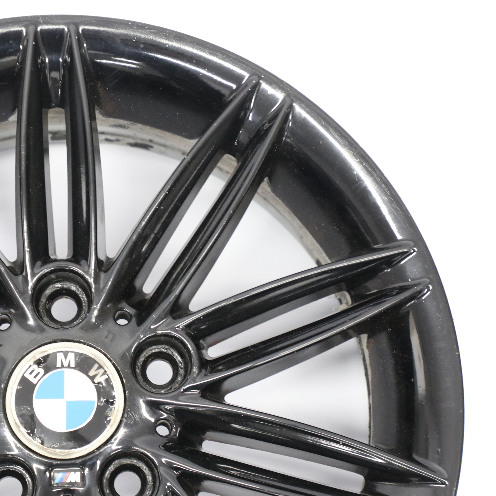 BMW E81 E82 E87 E88 Black Wheel Alloy Rim 17" 7J ET:47 M Double Spoke 207