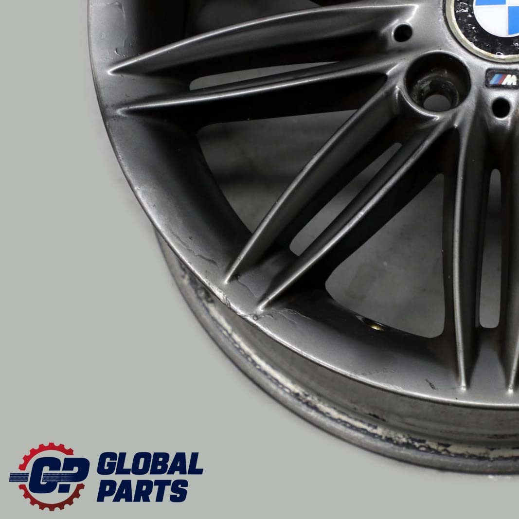 BMW E81 E82 E87 E88 Grey Rear Wheel Alloy Rim 17" 7,5J ET:47 M Double Spoke 207