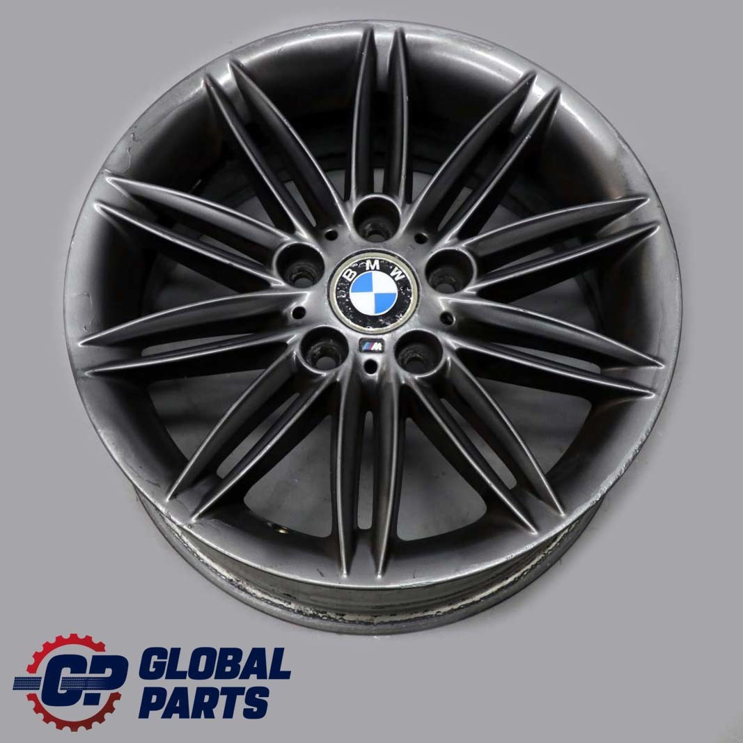 BMW E81 E82 E87 E88 Grey Rear Wheel Alloy Rim 17" 7,5J ET:47 M Double Spoke 207