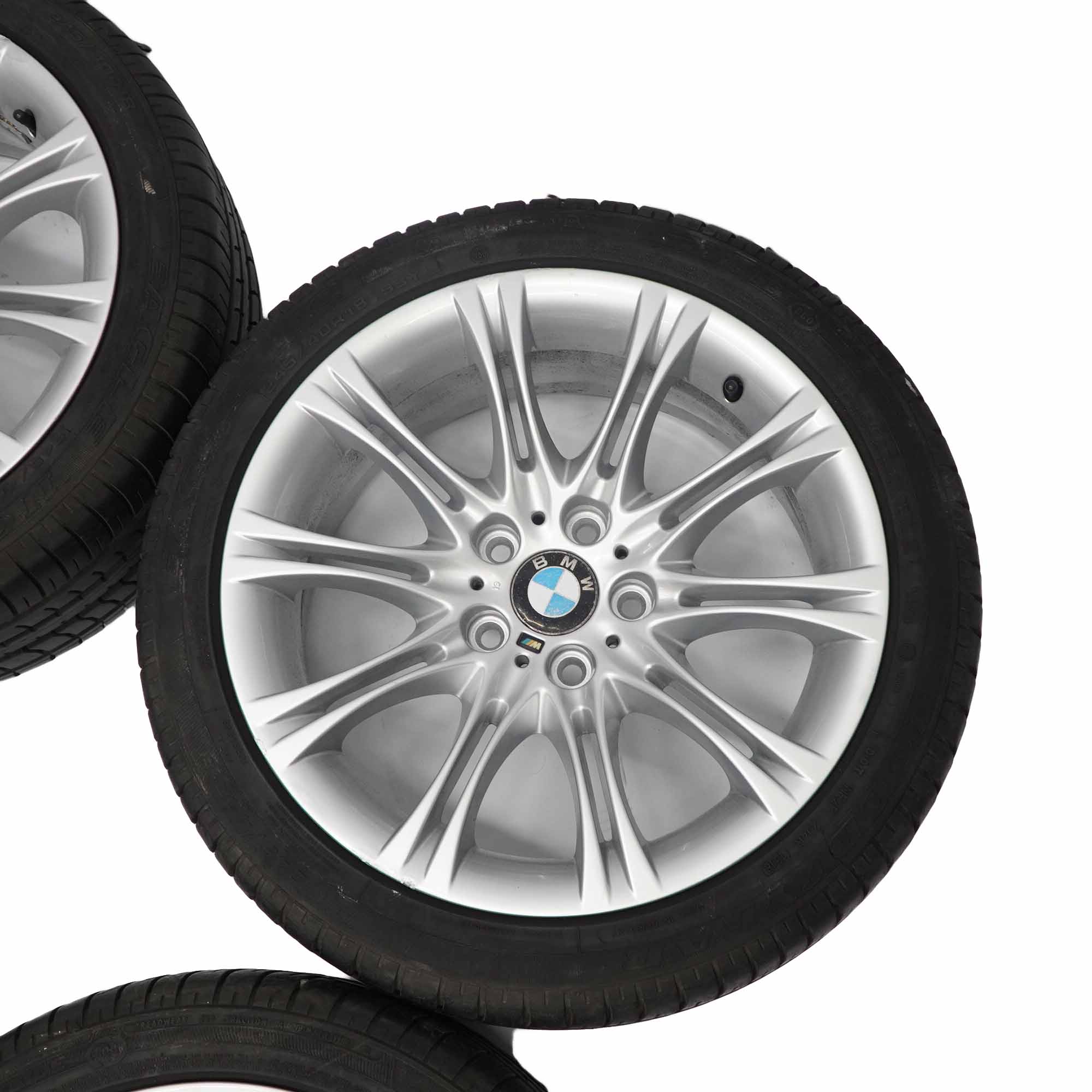 BMW E60 E61 Complete Set 4x Wheels Tyres M Double Spoke 135 18" 8J ET:20 8036947