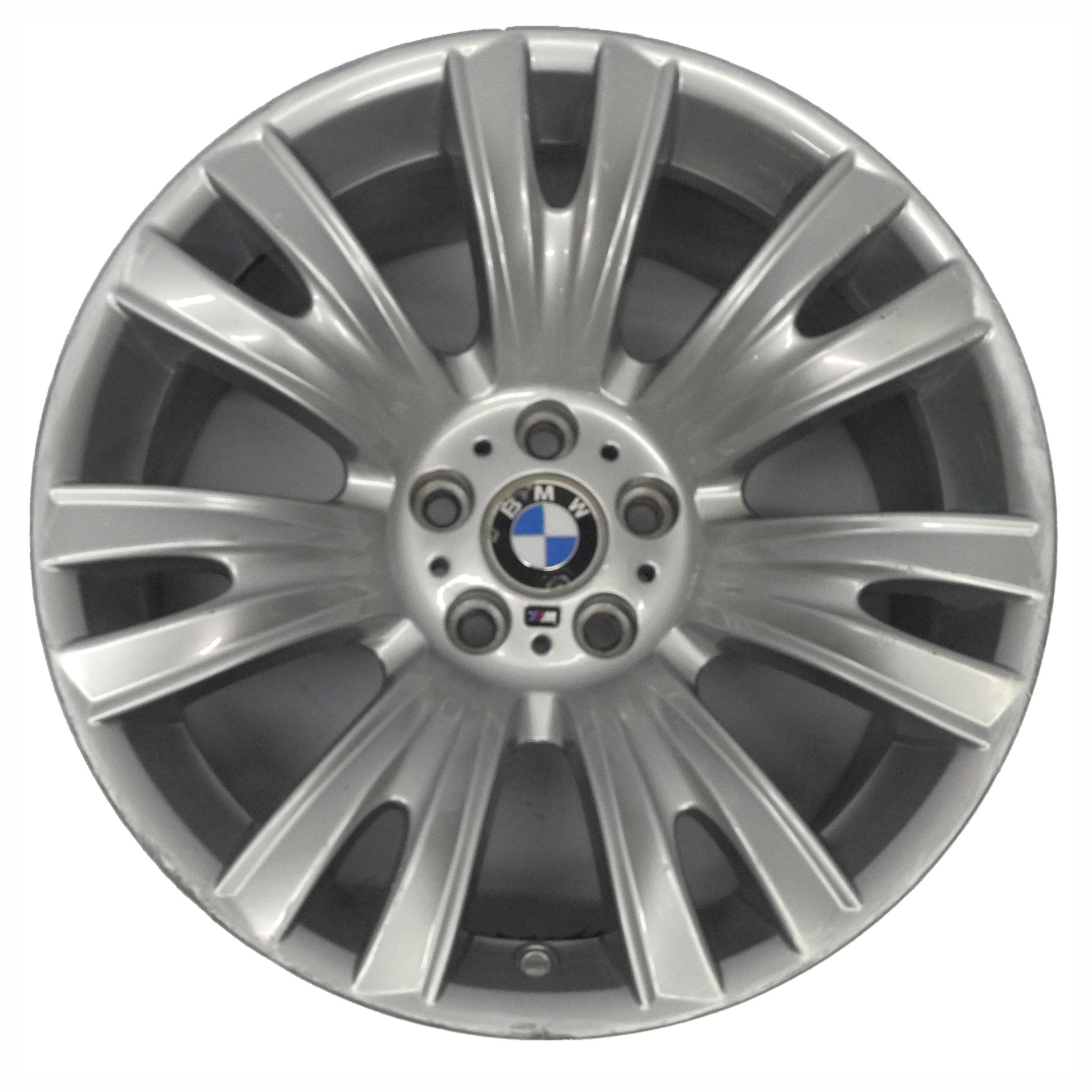 BMW X5 E70 Silver Wheel Alloy Rim 19" V Spoke 223 M-Sport ET:20 10J 8037348