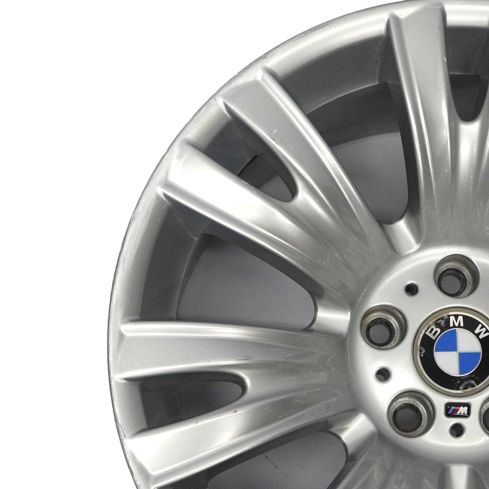 BMW X5 E70 Silver Wheel Alloy Rim 19" V Spoke 223 M-Sport ET:20 10J 8037348