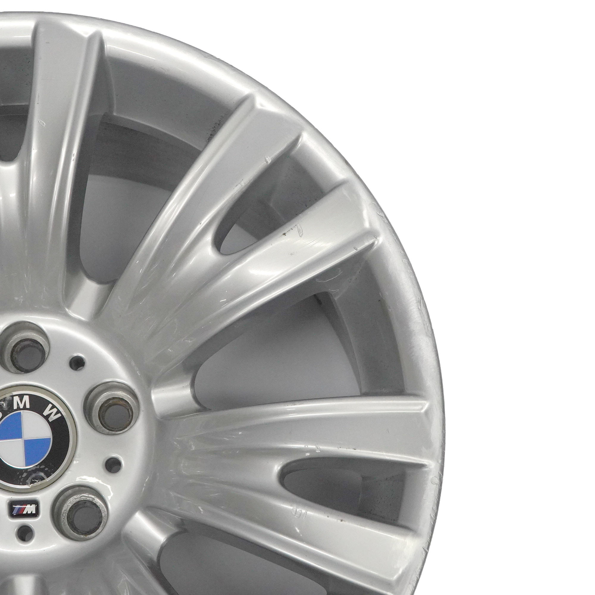 BMW X5 E70 Silver Wheel Alloy Rim 19" V Spoke 223 M-Sport ET:20 10J 8037348