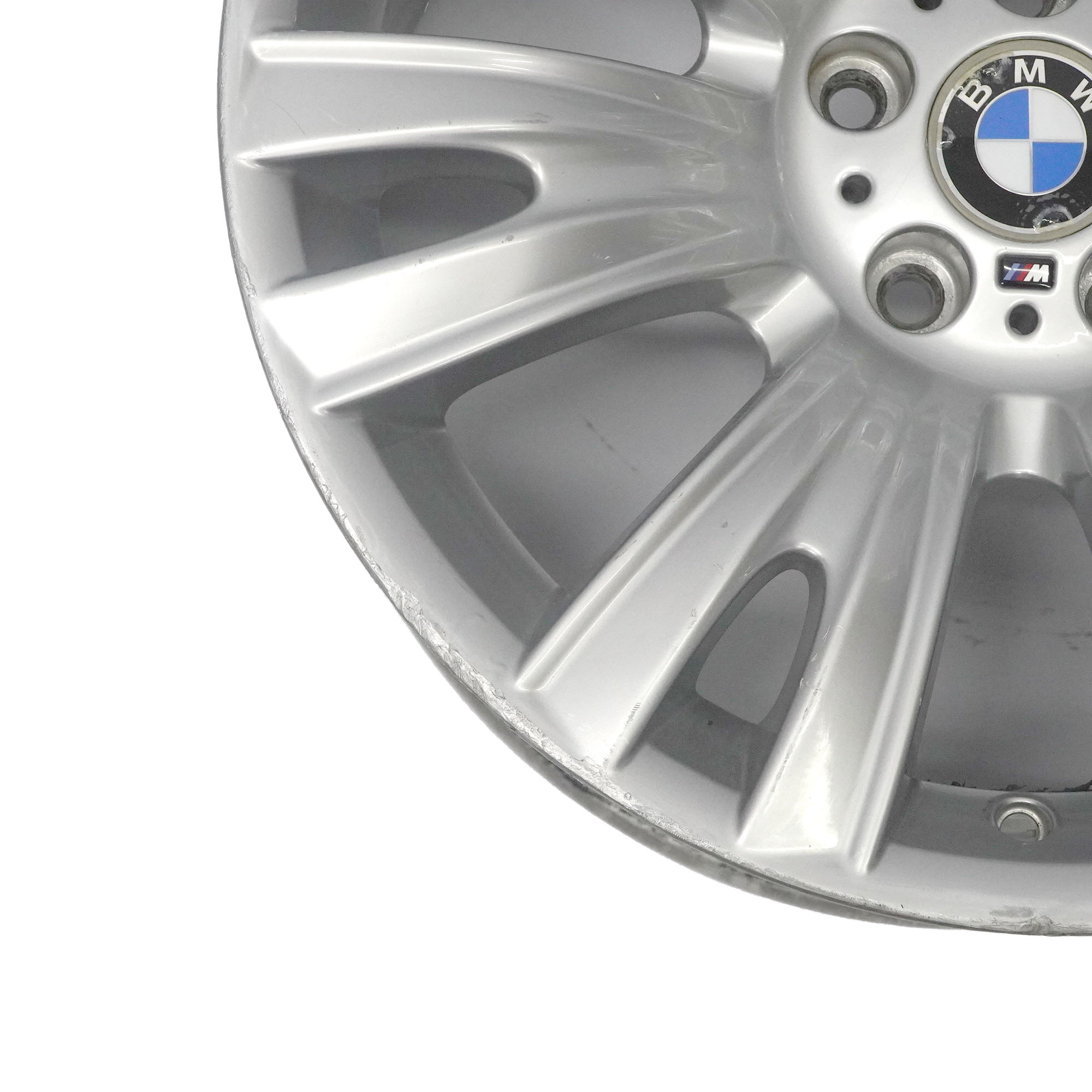 BMW X5 E70 Silver Wheel Alloy Rim 19" V Spoke 223 M-Sport ET:20 10J 8037348