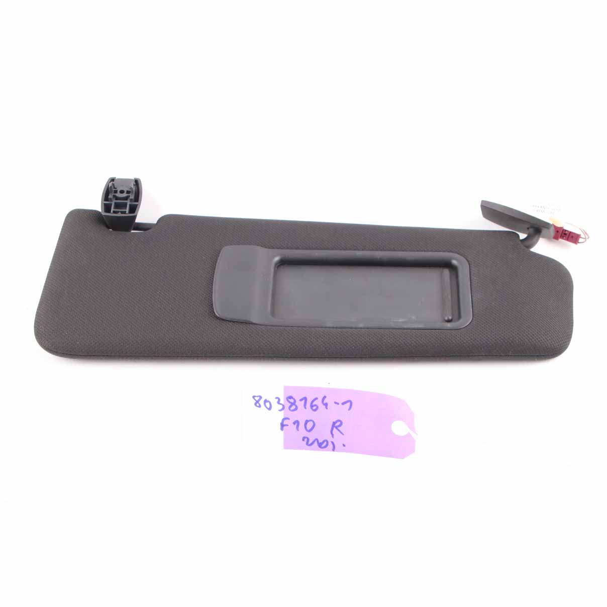 Sun Visor BMW F10 F11 Sunvisor Cover Mirror Anthracite Black Right O/S 8038164