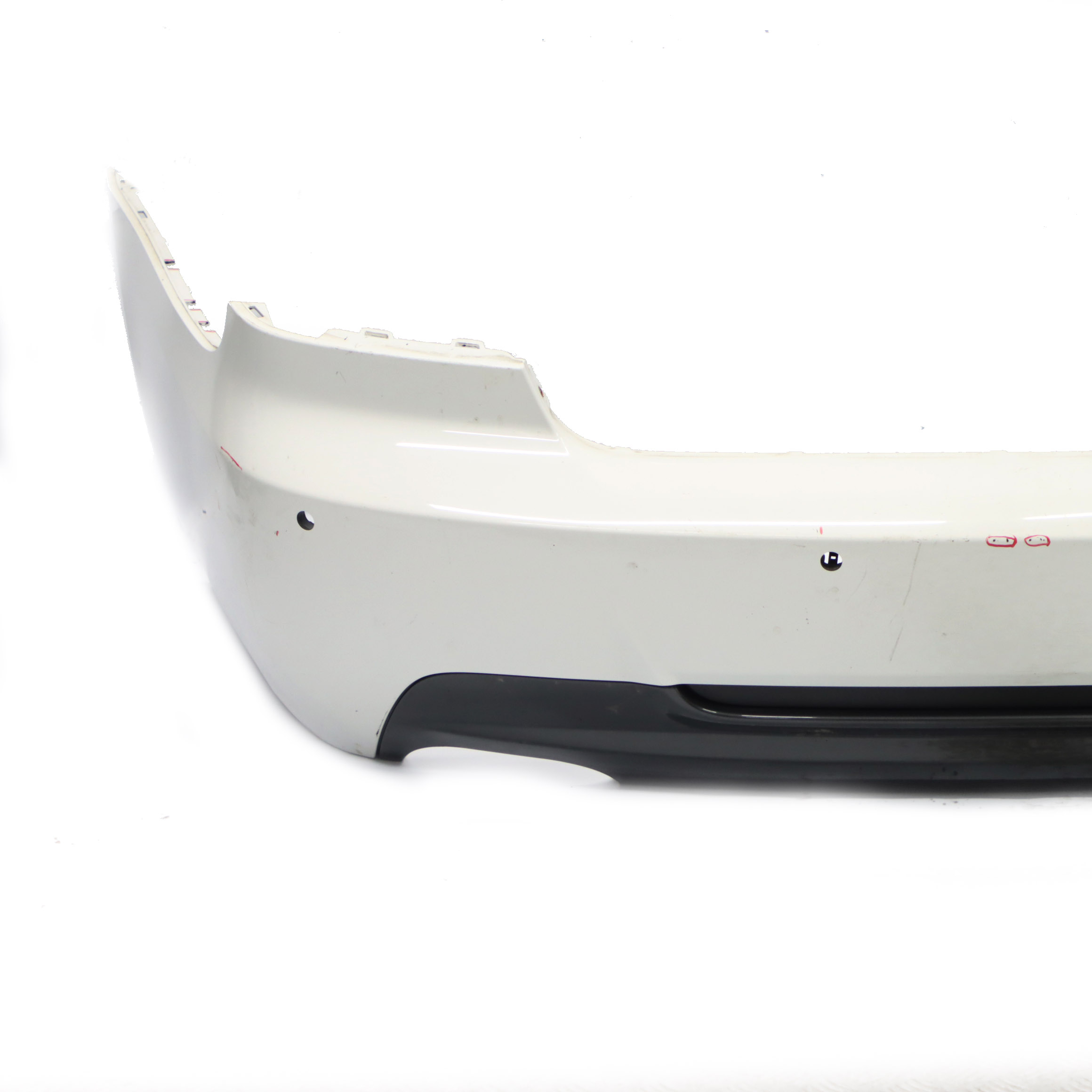 BMW E92 E93 Rear Bumper Coupe Convertible M Sport PDC Alpinweiss White - 300