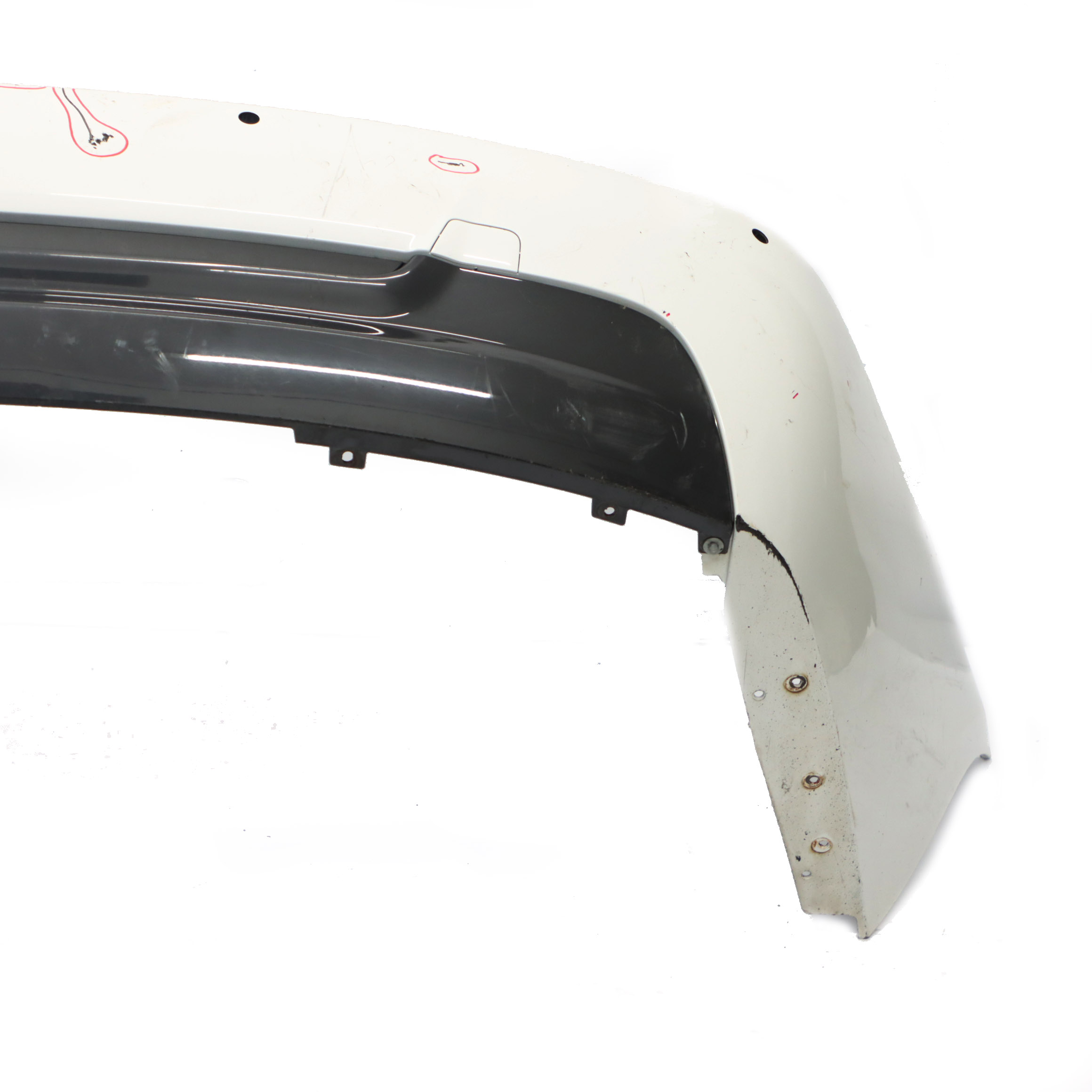 BMW E92 E93 Rear Bumper Coupe Convertible M Sport PDC Alpinweiss White - 300