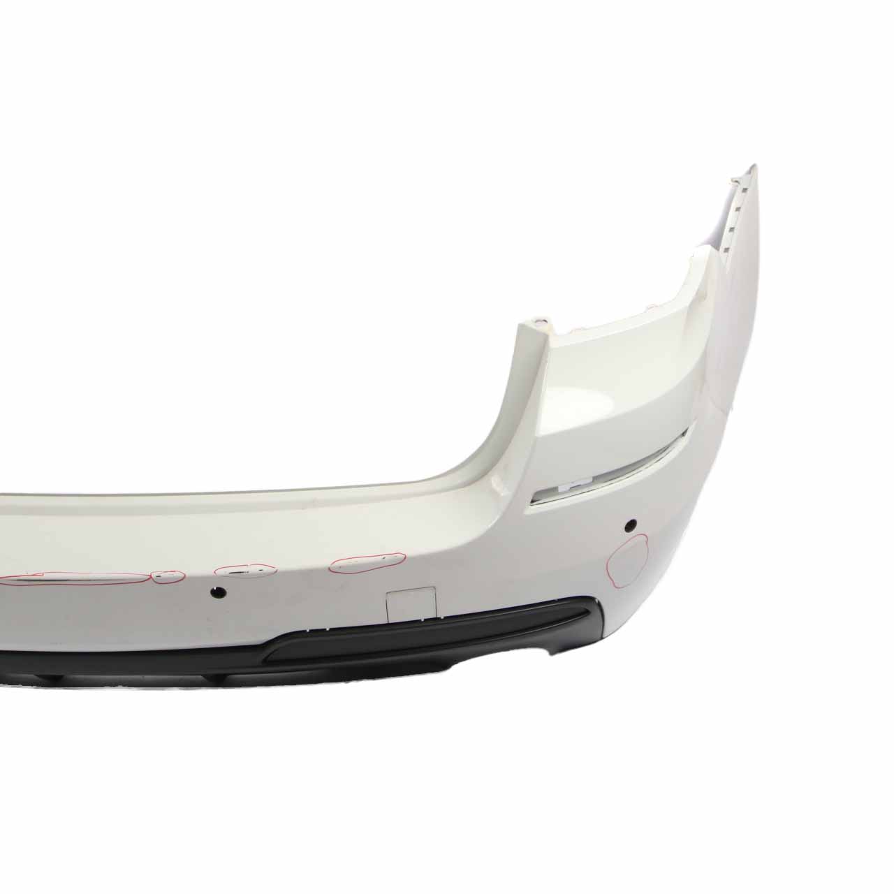 BMW F11 Touring M Sport Rear Bumper Panel Trim PDC Alpine White - 300