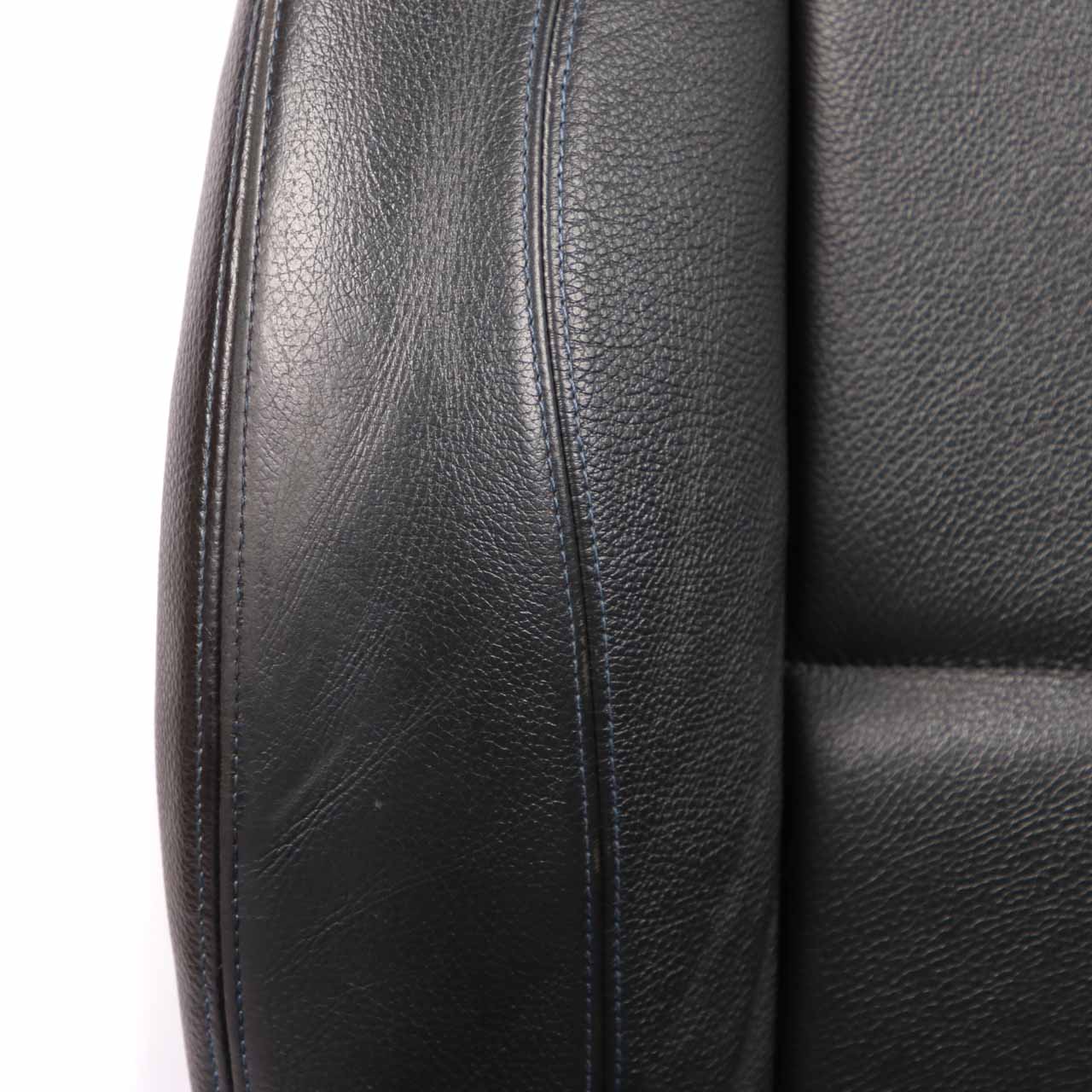 Leather Seats BMW E88 M Sport Black Boston Blue Thread Seat Door Cards