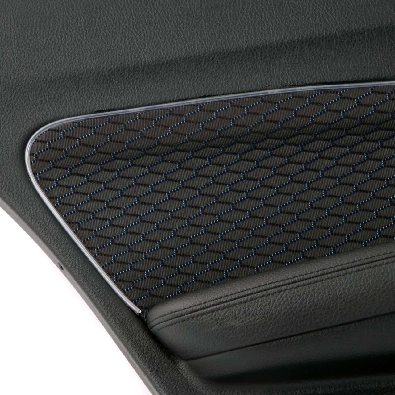 BMW 1 F20 Rear Left N/S Door Lining Card Cloth Fabric Hexagon Alcantara