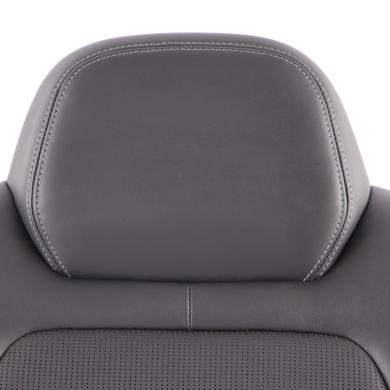 BMW F82 M4 Seat Backrest Black Leather Merino Rear Left N/S Back Seat Back Cover