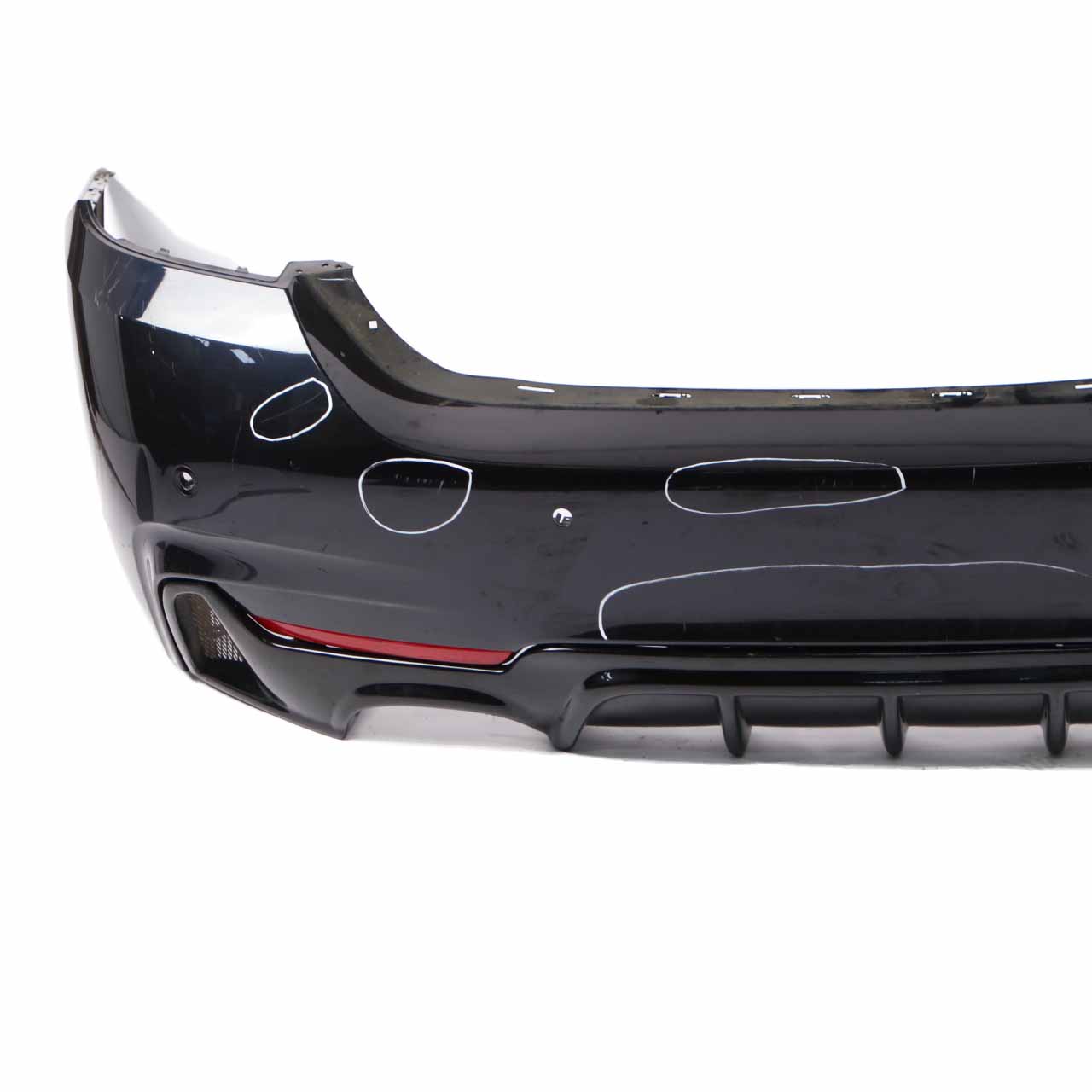 BMW F36 Rear Bumper M Sport Trim Panel PDC Carbonschwarz Black Metallic - 416