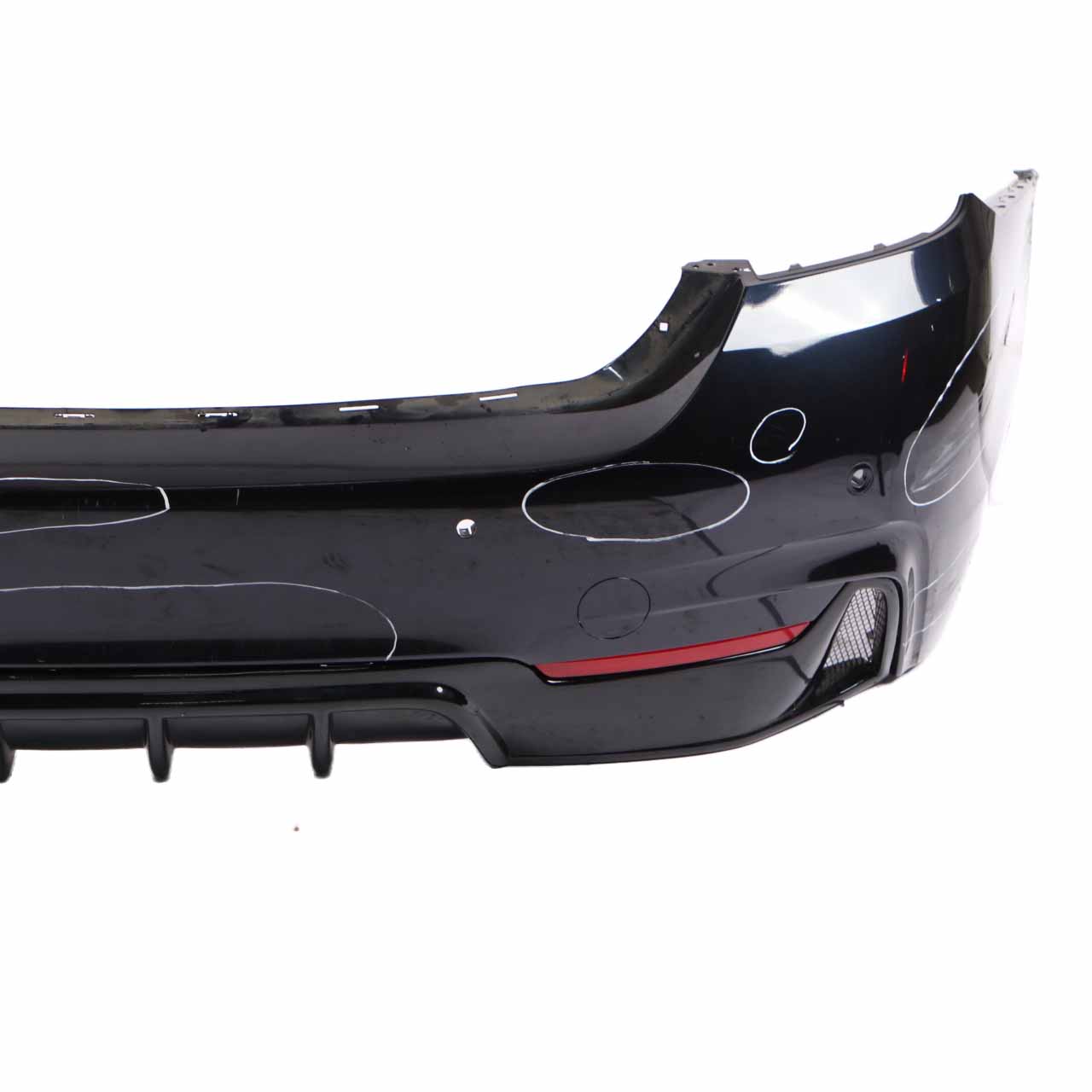 BMW F36 Rear Bumper M Sport Trim Panel PDC Carbonschwarz Black Metallic - 416