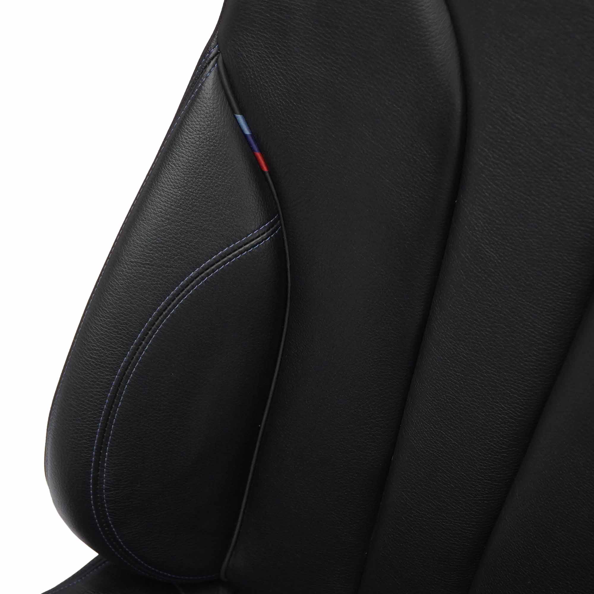 Front Seat BMW F33 Cabrio Left N/S M Sport Leather Black Contrast Blue Heated