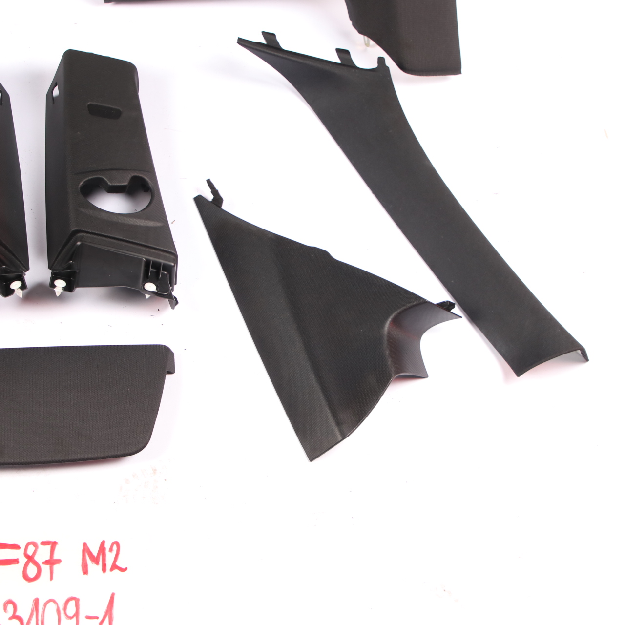 Complete Headlining BMW F22 F87 M2 Roof Lining Black M Sport Pillars + Handles