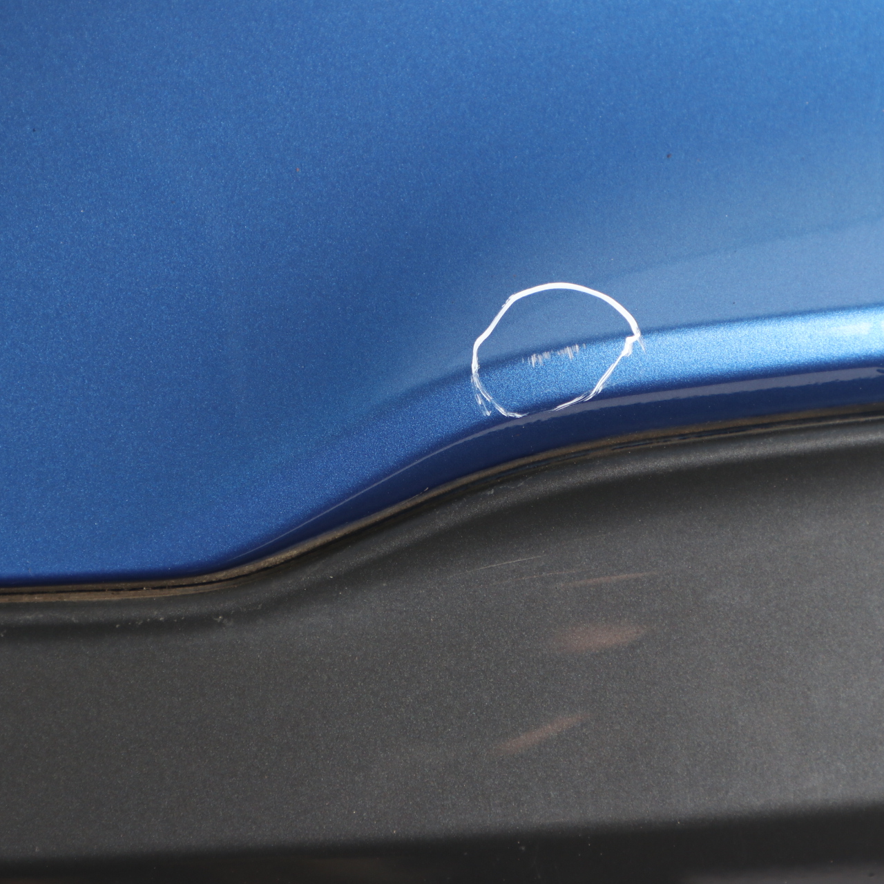 BMW F46 Bumper Rear Trim Panelling M Sport PDC Estorilblau Blue Metallic - B45