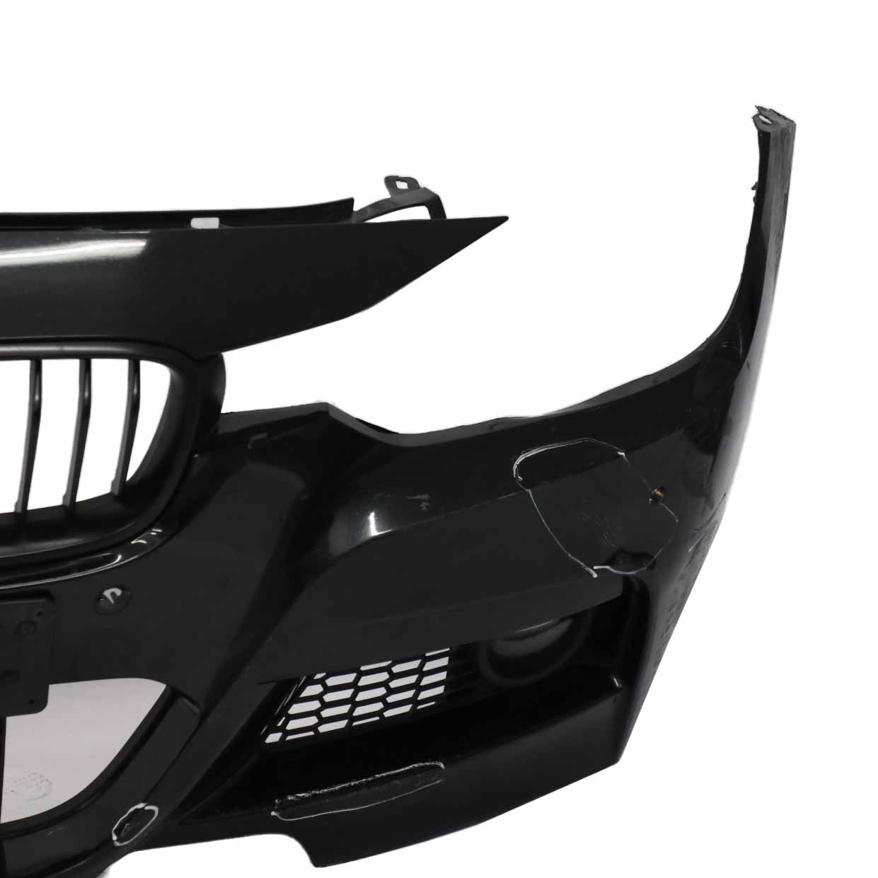 BMW F30 F31 M Sport Complete Front Bumper Trim Panel Black Sapphire - 475