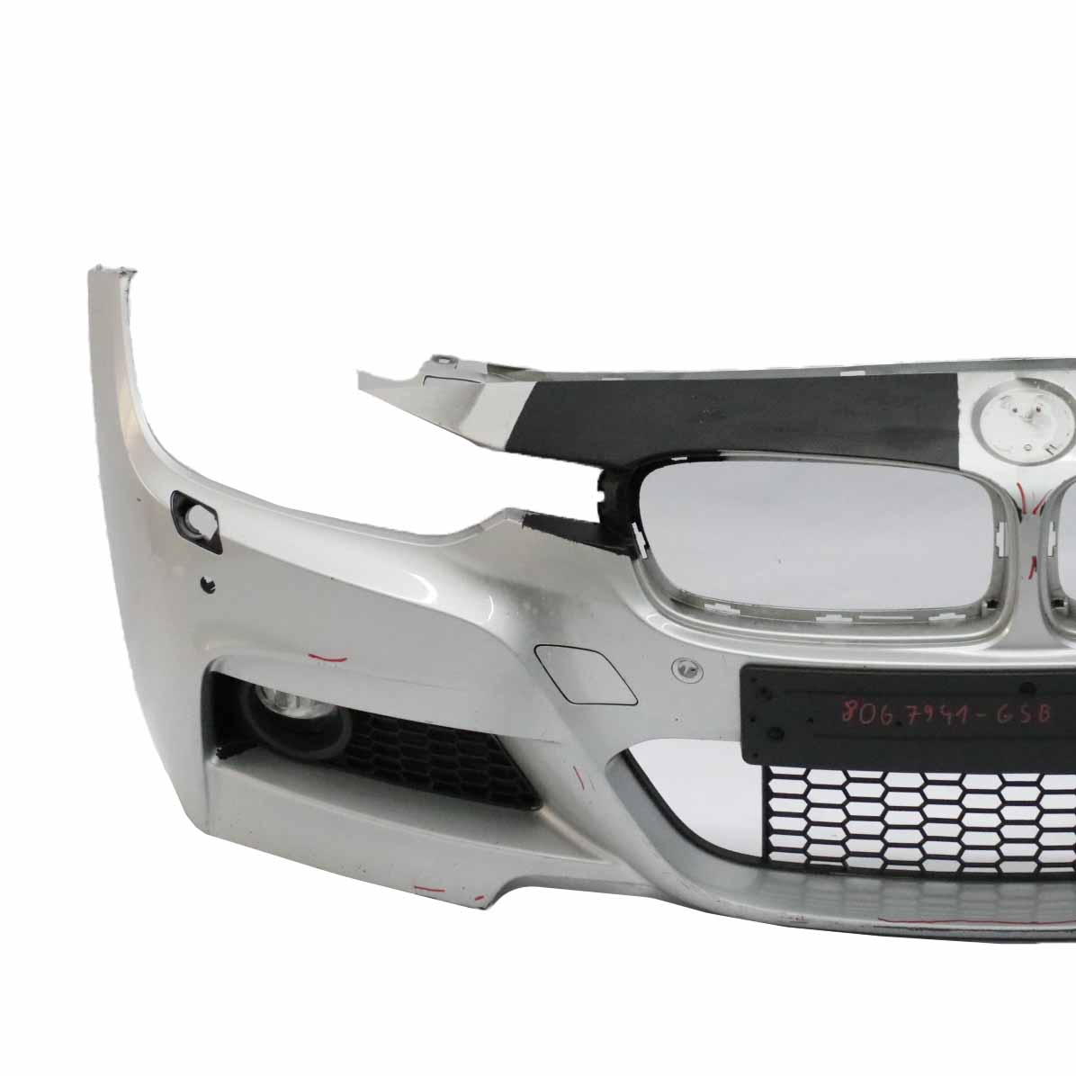 BMW F30 F31 Front Bumper M Sport Complete Trim Panel Glacier Silver - A83