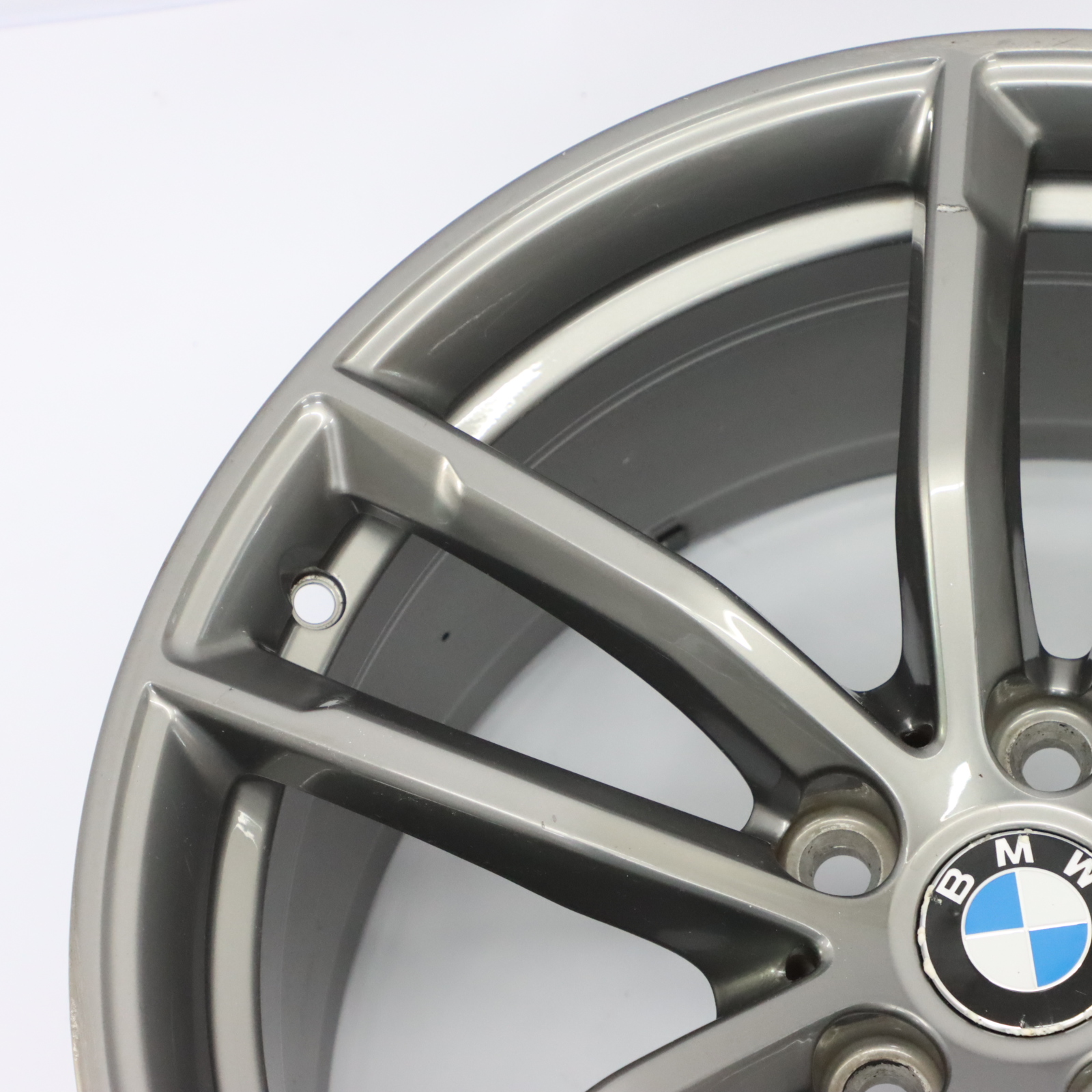 BMW G30 Rear Ferric Grey Alloy Wheel Rim 18" 9J ET:44 Double Spoke 662M 8093406