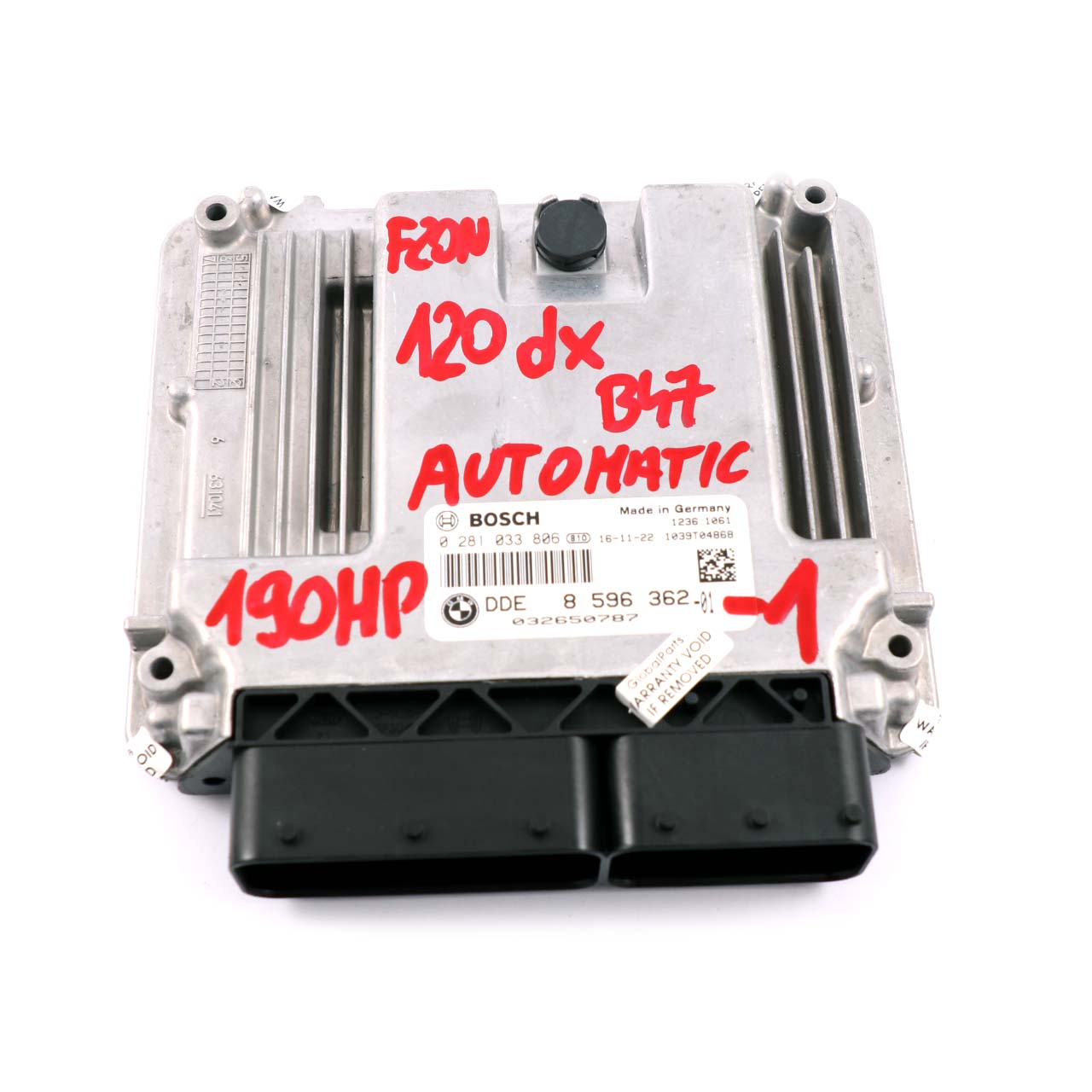 BMW F20 F30 LCI 120dX 320dX B47 Engine ECU Kit DDE 8596362 FEM + Key Automatic