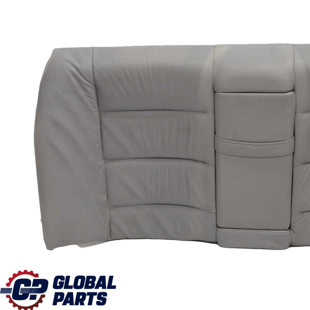 BMW 3 E36 Saloon Rear Seat Bench Backrest Cover Light Grey Leather Montana