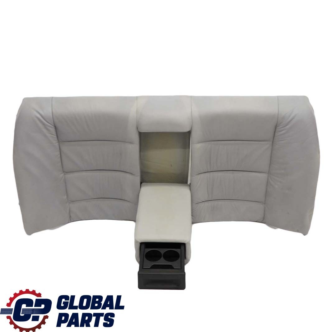 BMW 3 E36 Saloon Rear Seat Bench Backrest Cover Light Grey Leather Montana